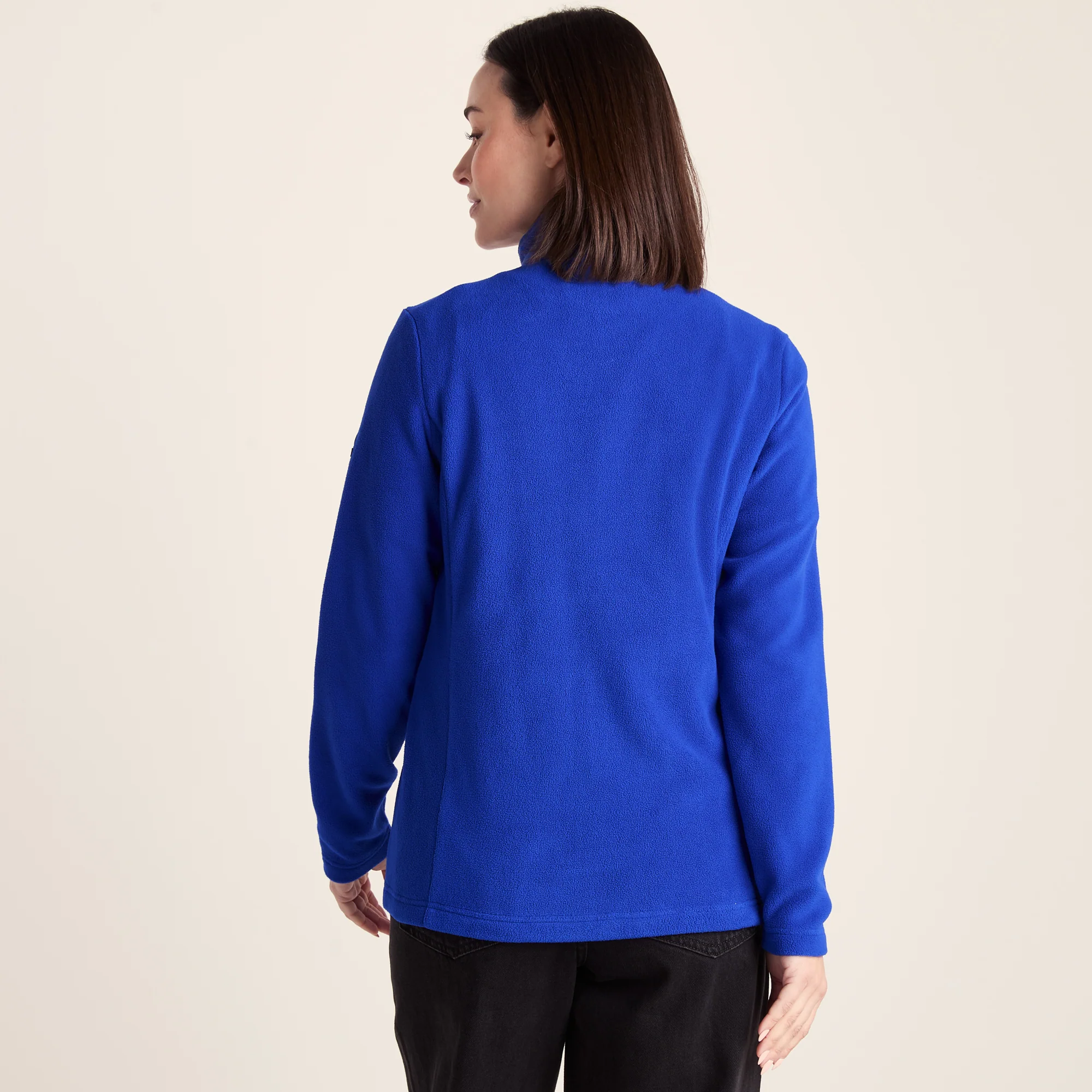 Revive Womens Fleece Zip Neck - Ultra Marine Blue - Image 3