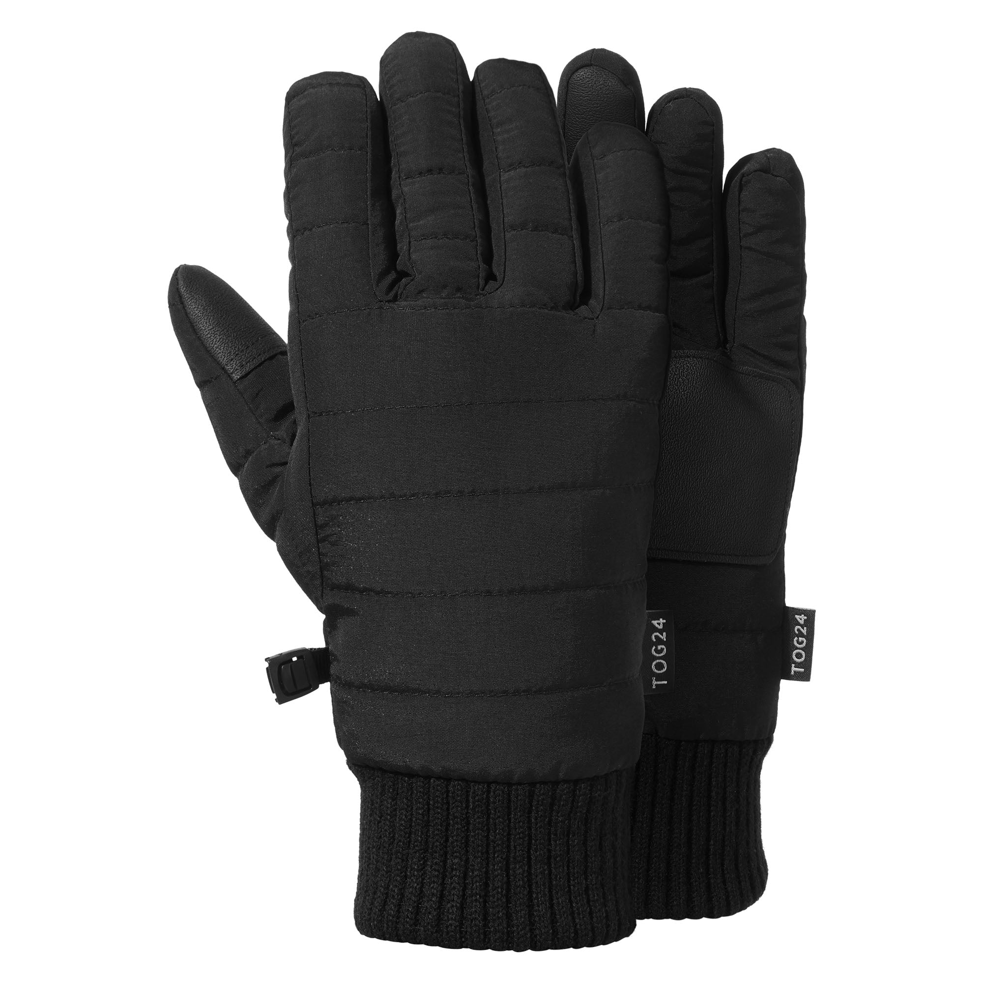 Ridge Microfleece Gloves - Black - Image 2