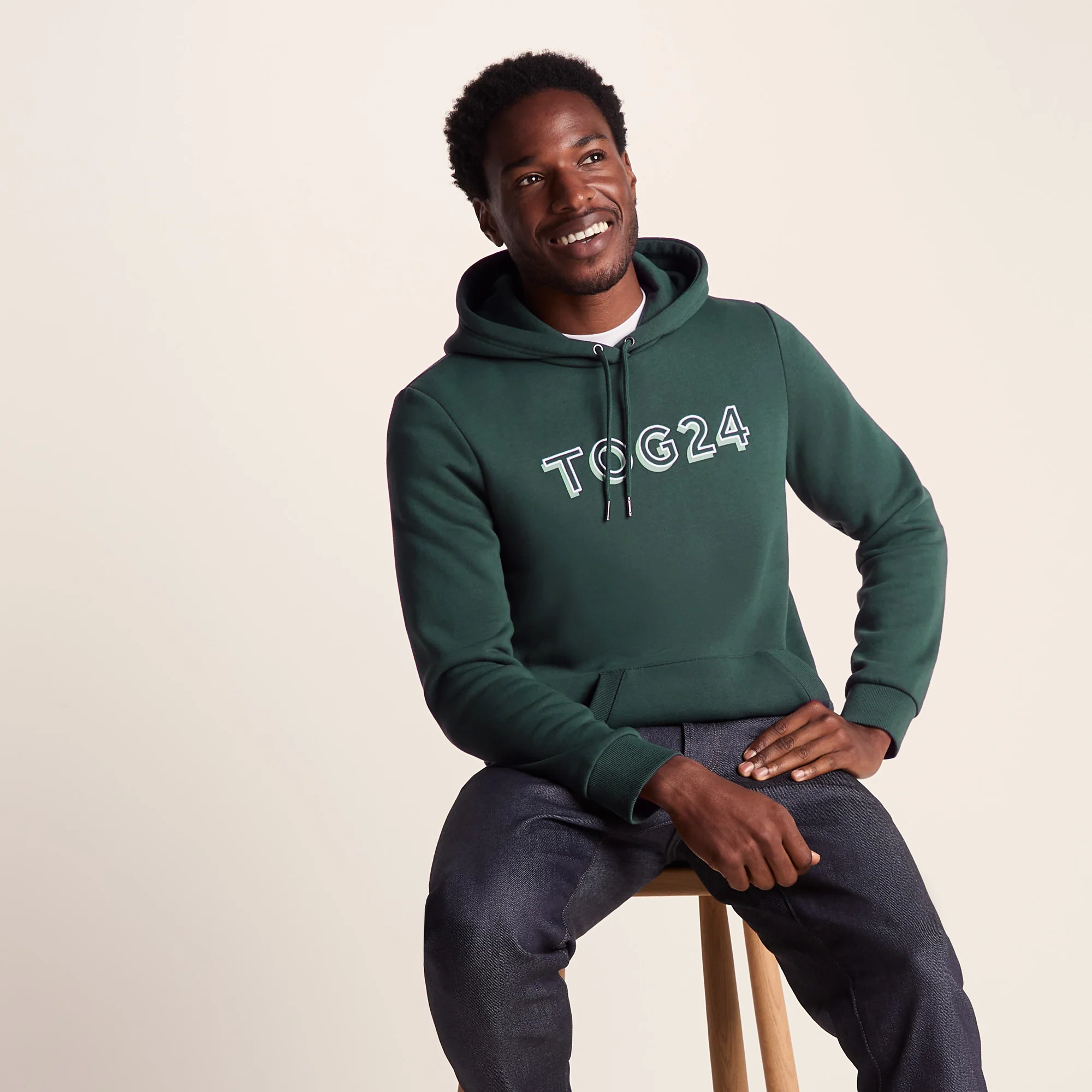 Rinson Mens Supersoft Hoody - Racing Green - Image 4