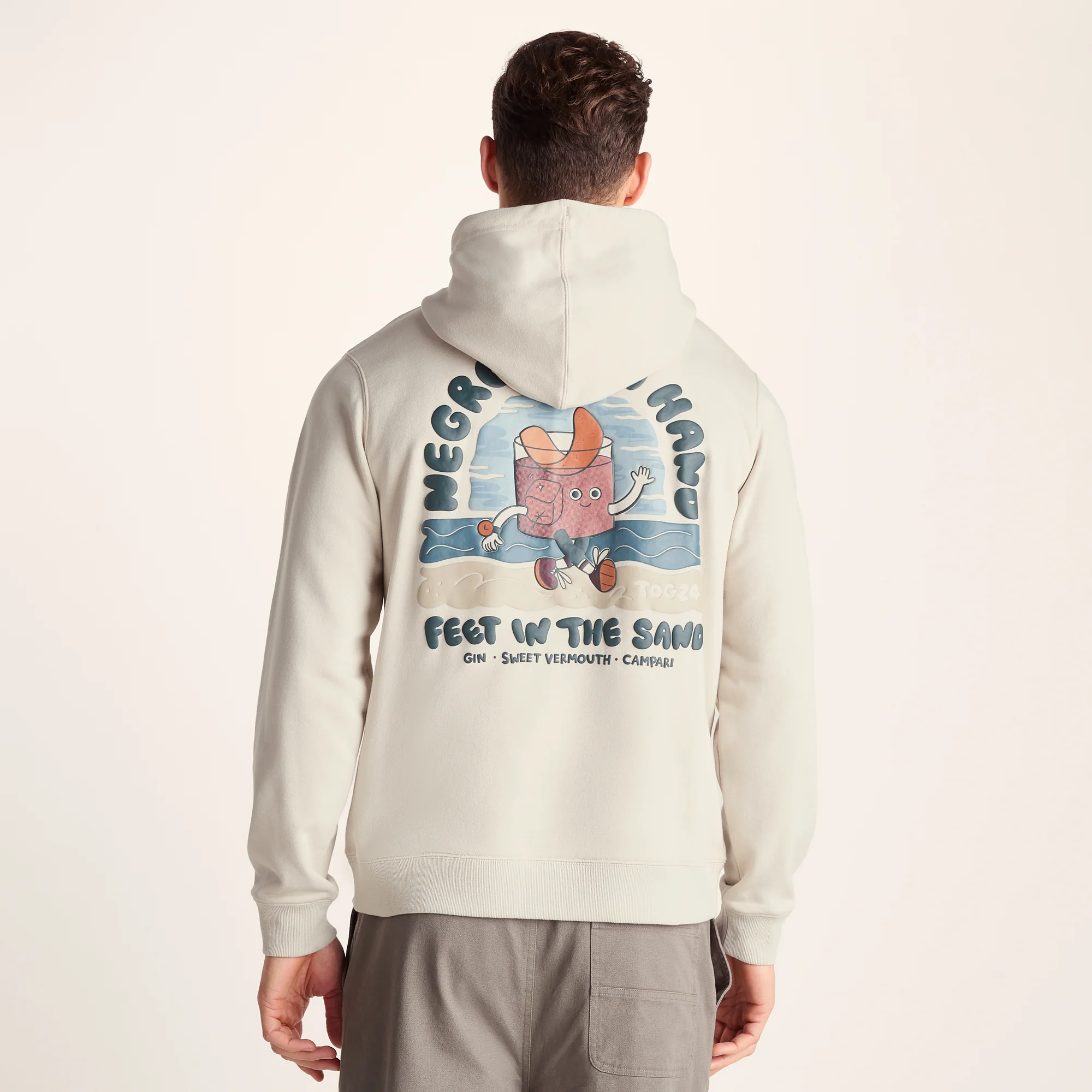 Riverton Mens Relaxed Fit Supersoft Hattie Clark Hoody - Warm Cloud - Image 3