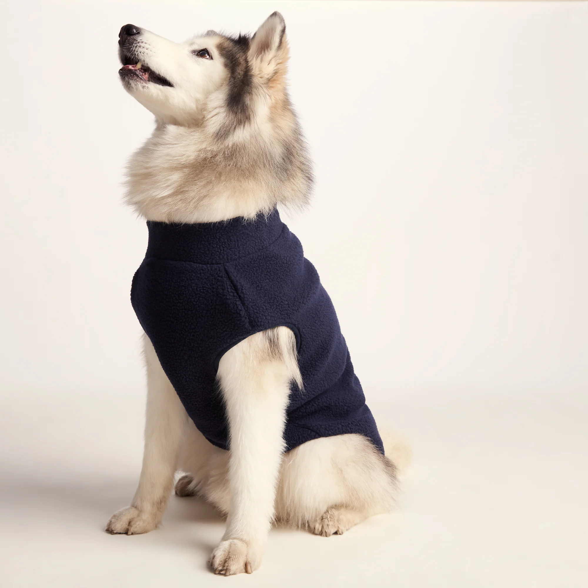 Rover Sherpa Dog Coat L - Oxford Blue
