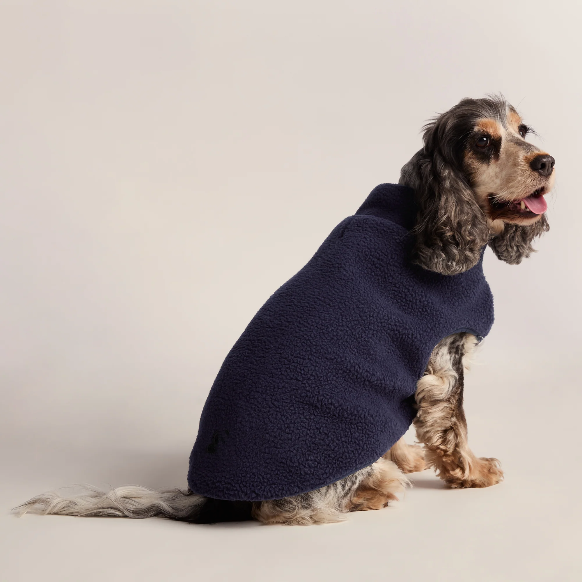 Rover Sherpa Dog Coat M - Oxford Blue - Image 4