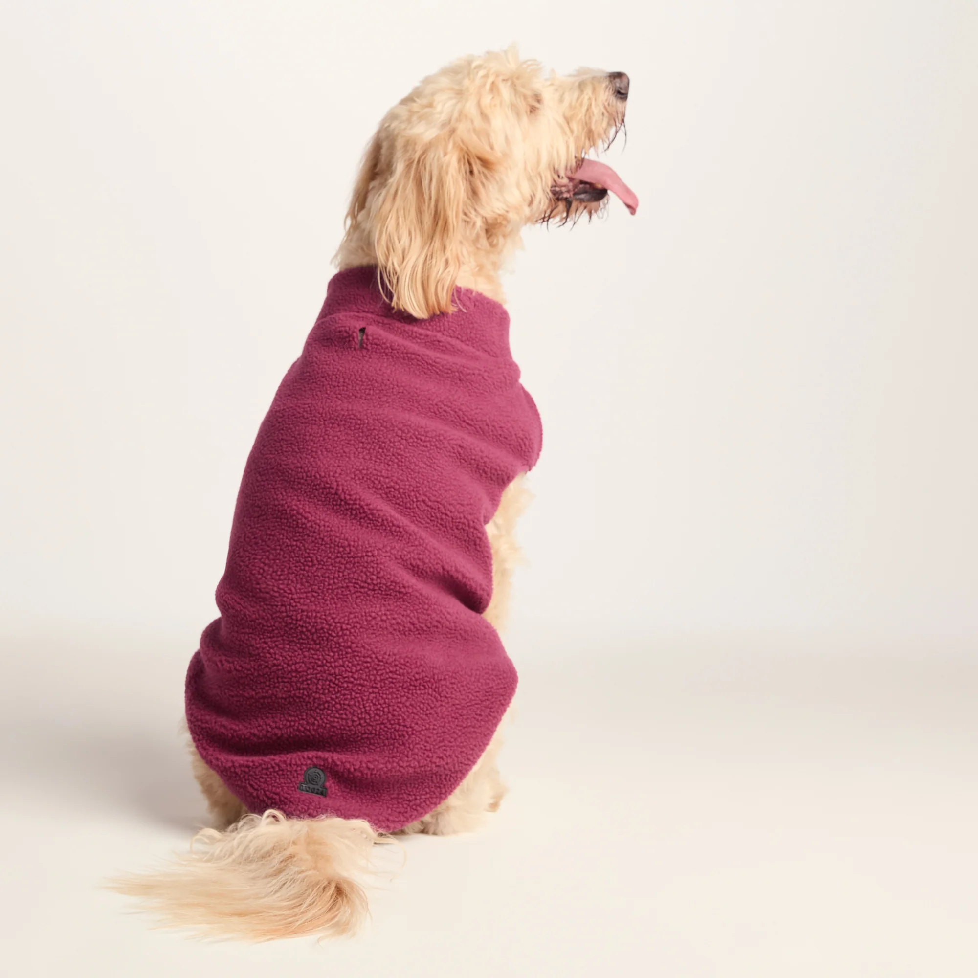 Rover Sherpa Dog Coat XL - Washed Burgundy - Image 2