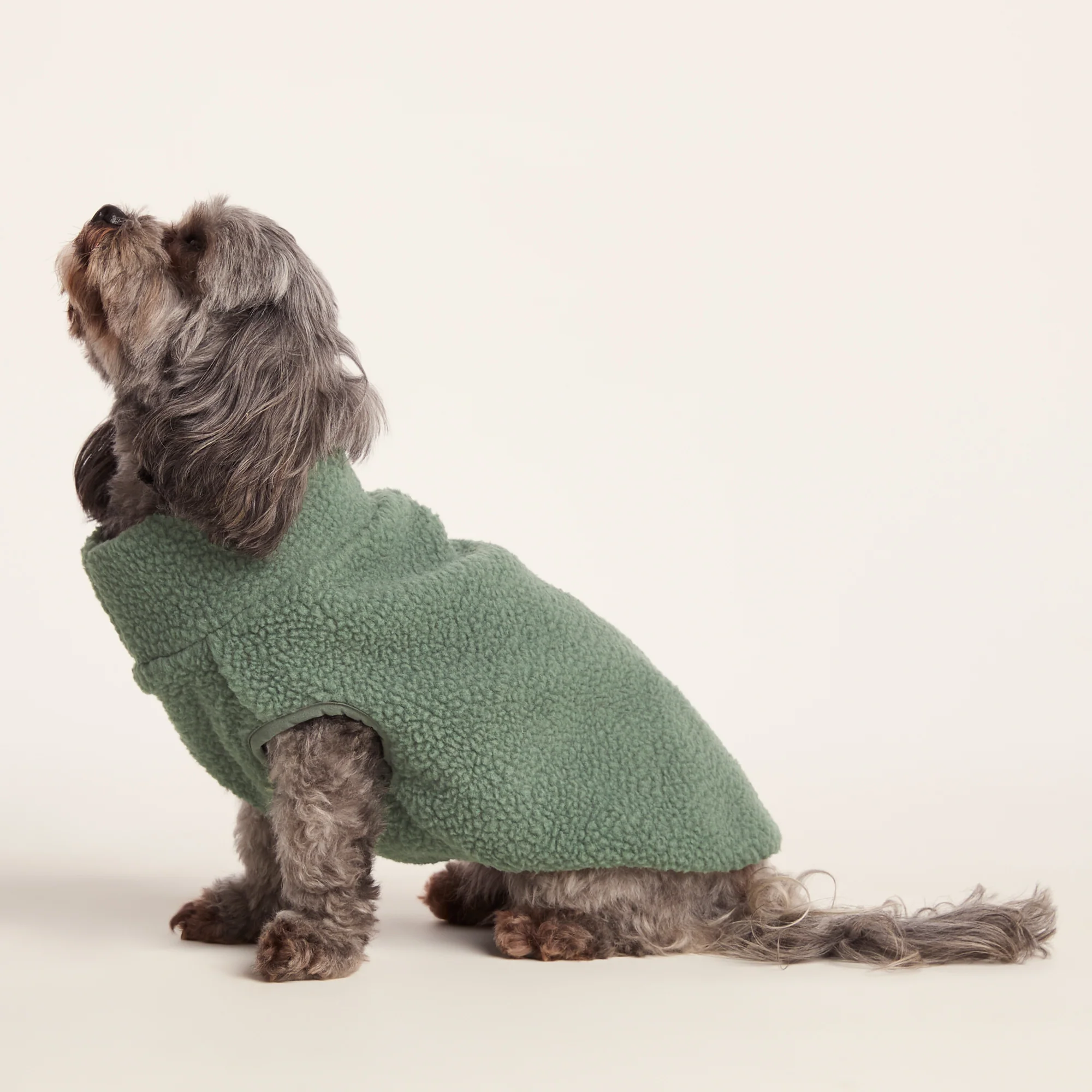 Rover Sherpa Dog Coat XS - Light Forest - Image 4