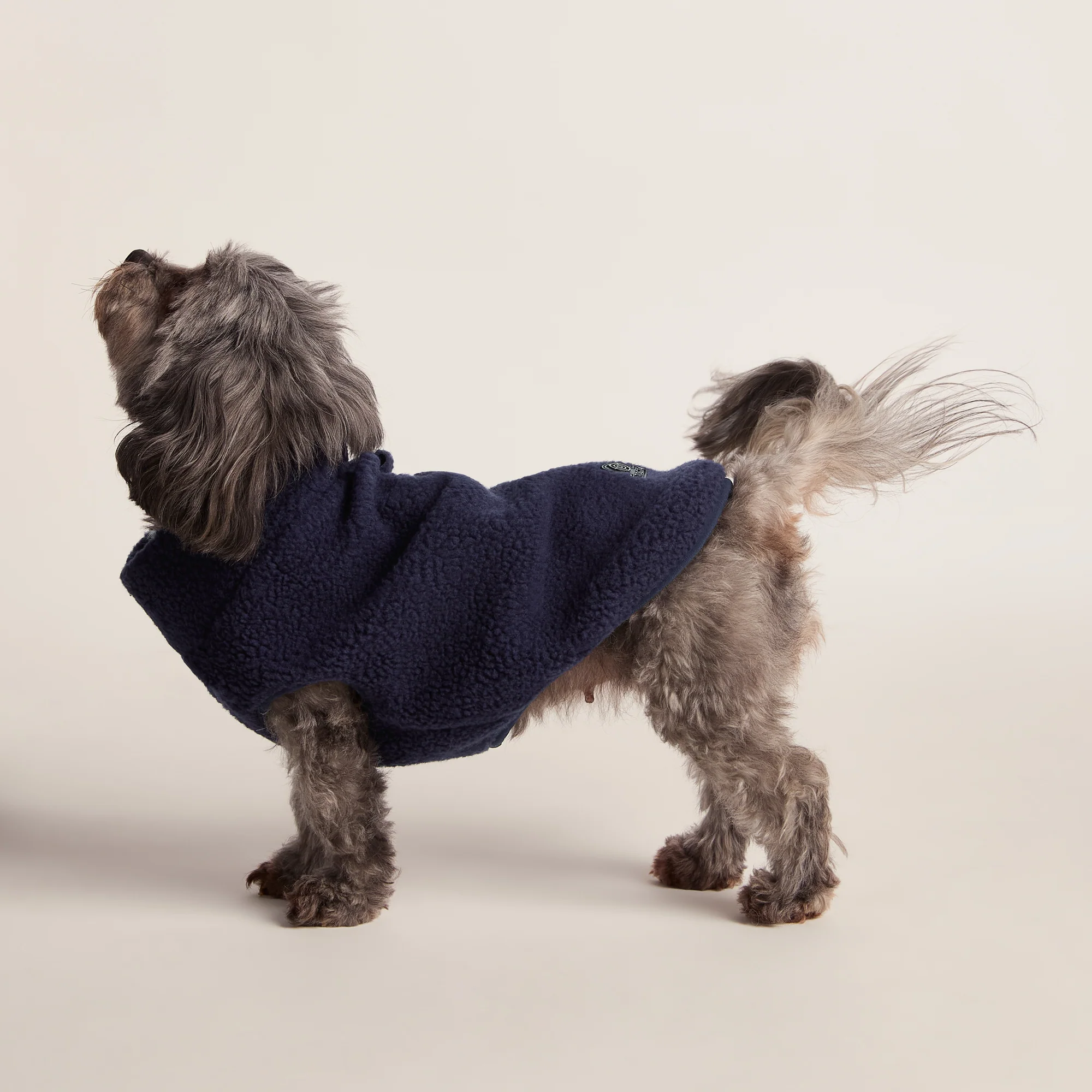 Rover Sherpa Dog Coat XS - Oxford Blue - Image 3
