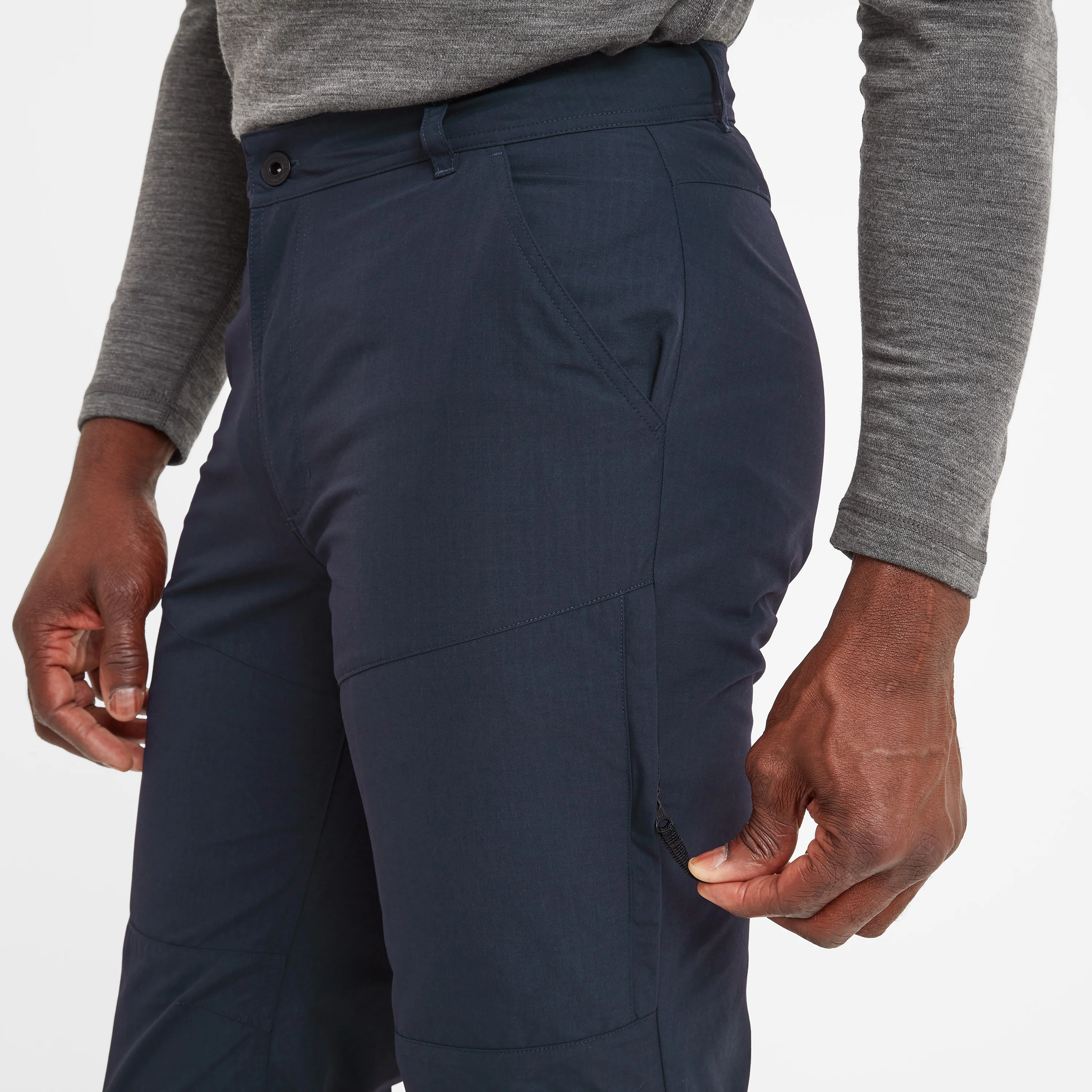 Rowland Mens Performance Trousers Short Leg - Navy - Image 4