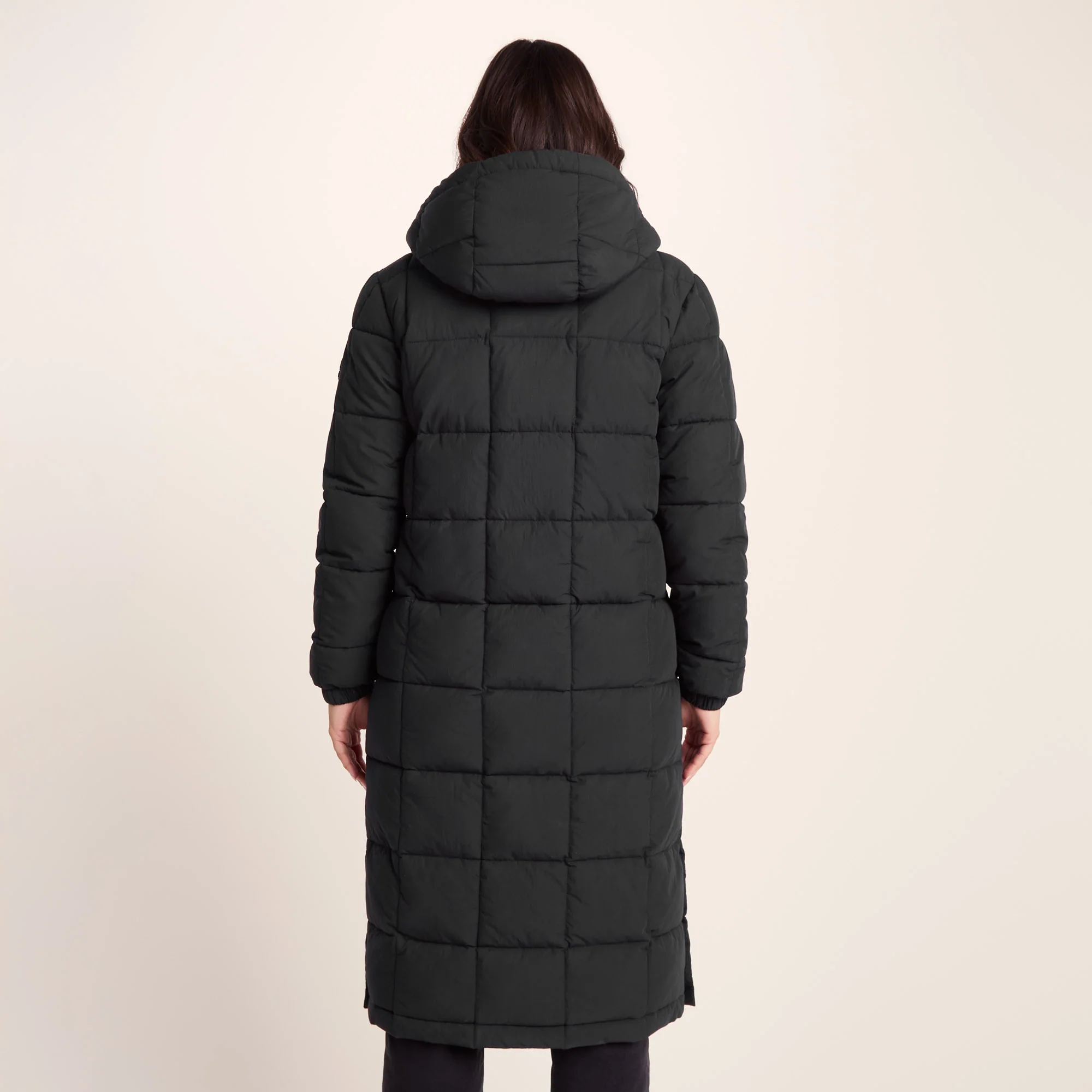 Saga Womens Long Shower Resistant Insulated Jacket - Black - Image 3