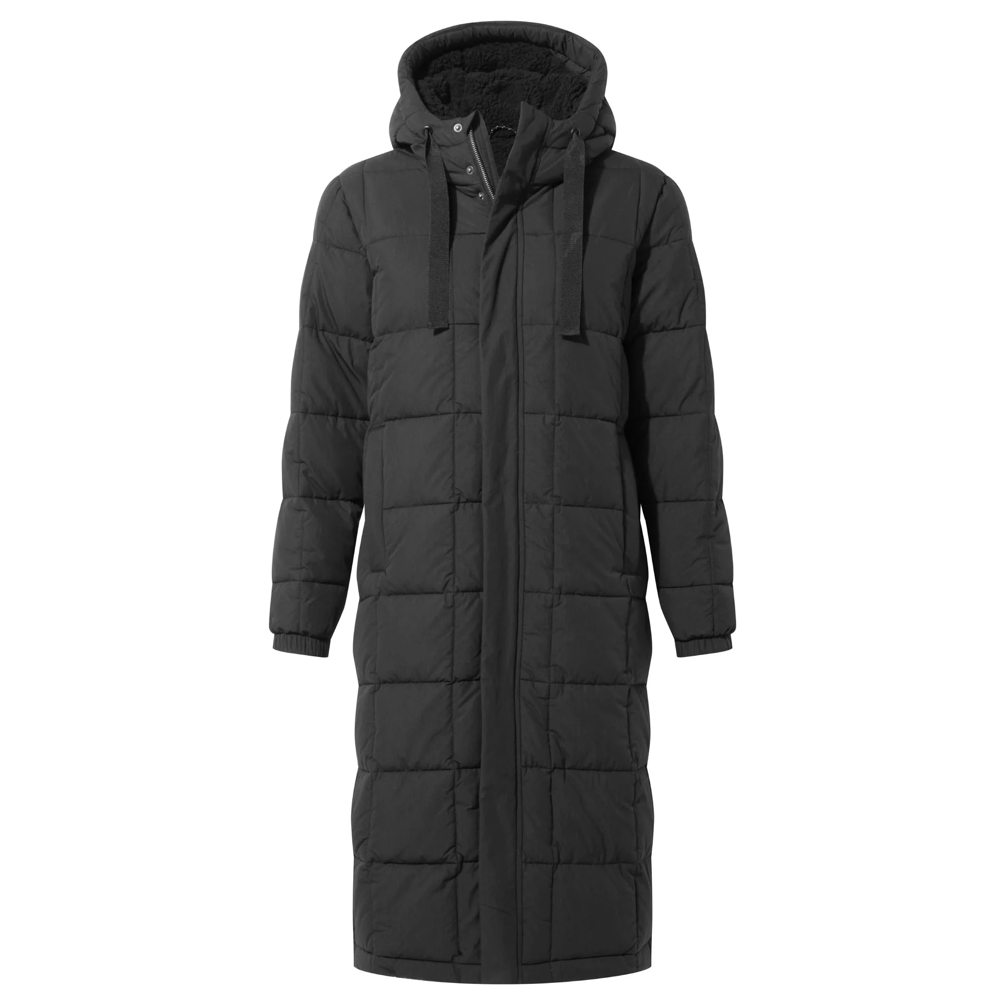 Saga Womens Long Shower Resistant Insulated Jacket - Black - Image 8