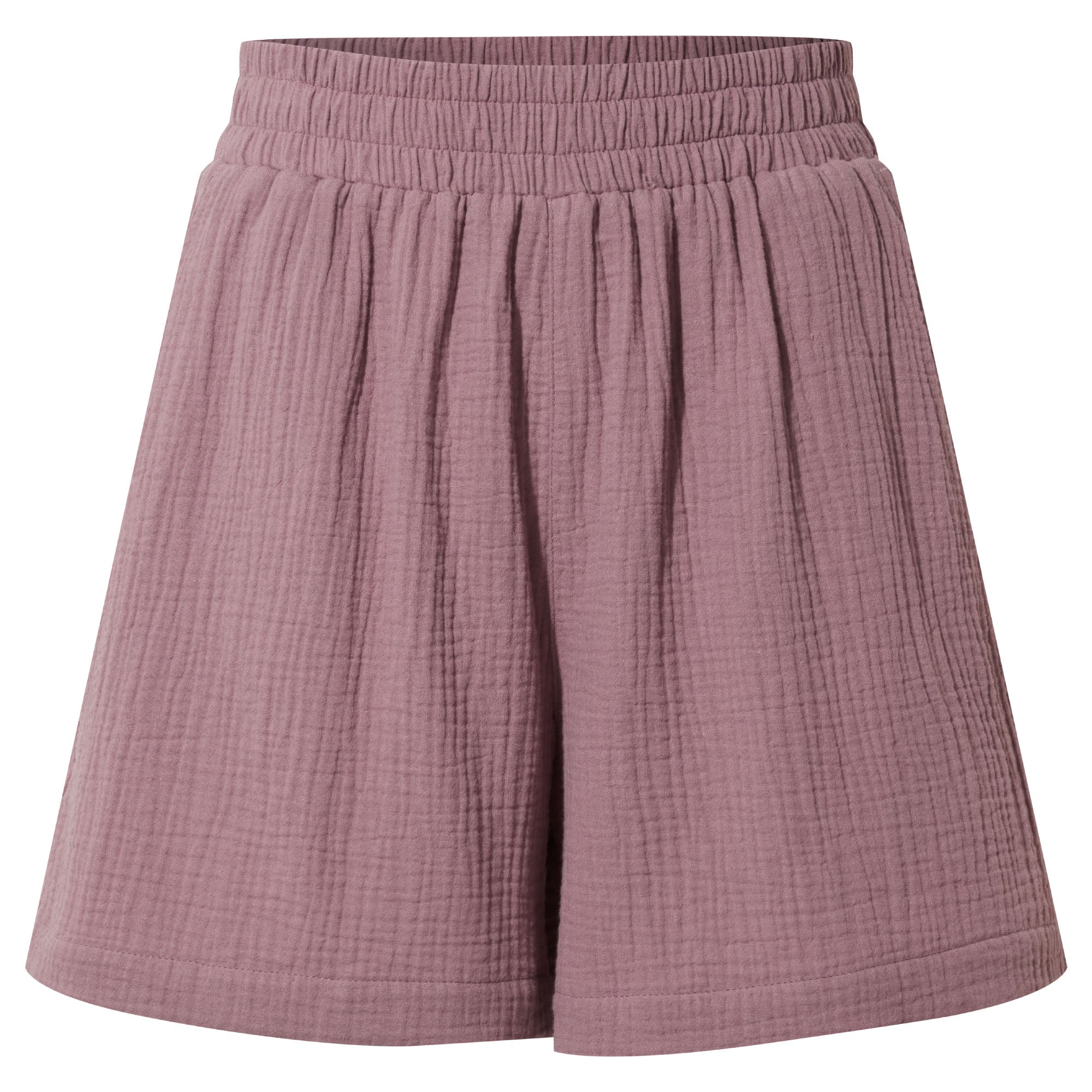 Samie Womens 100% Cotton Shorts - Mauve - Image 6