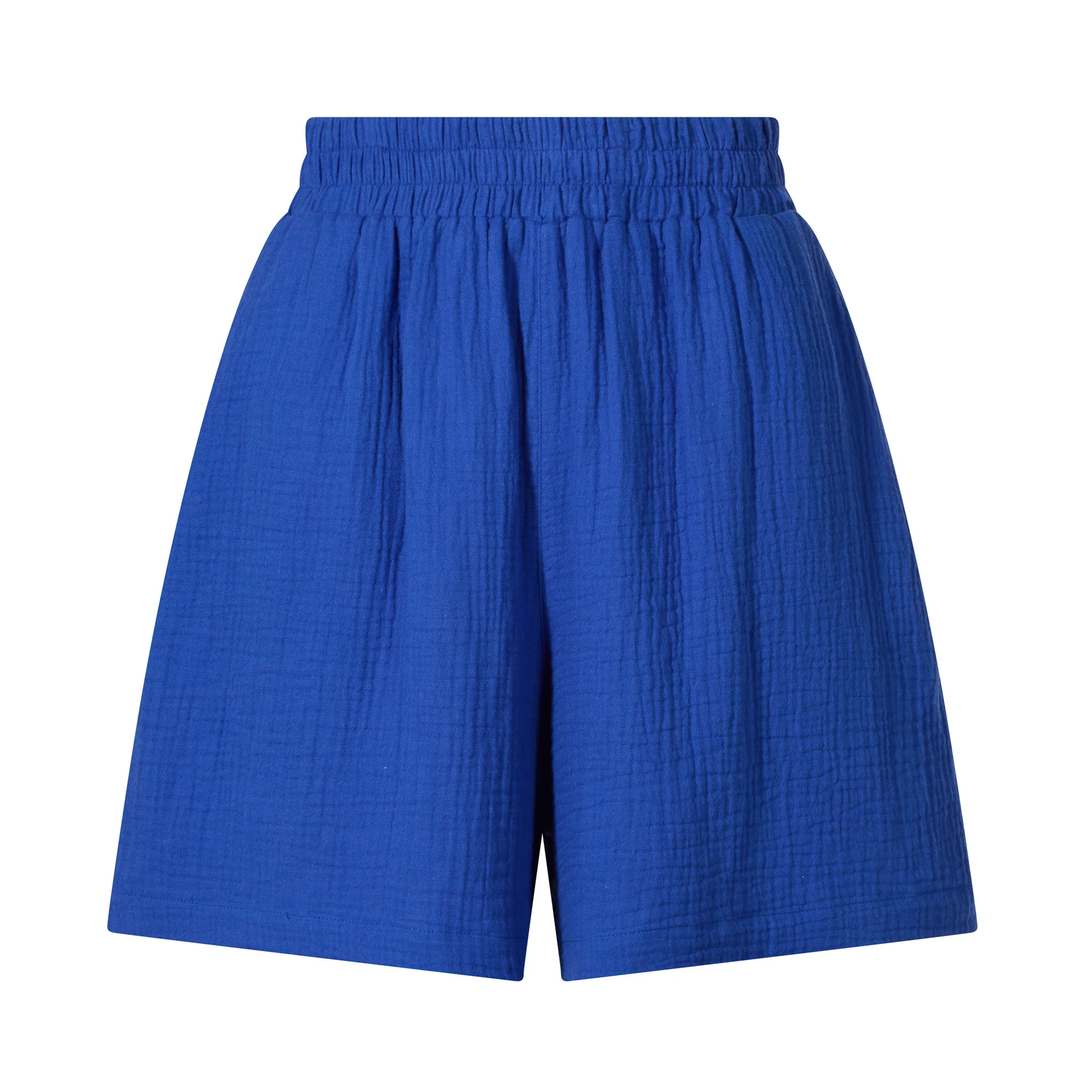 Samie Womens 100% Cotton Shorts - Ultramarine Blue - Image 6