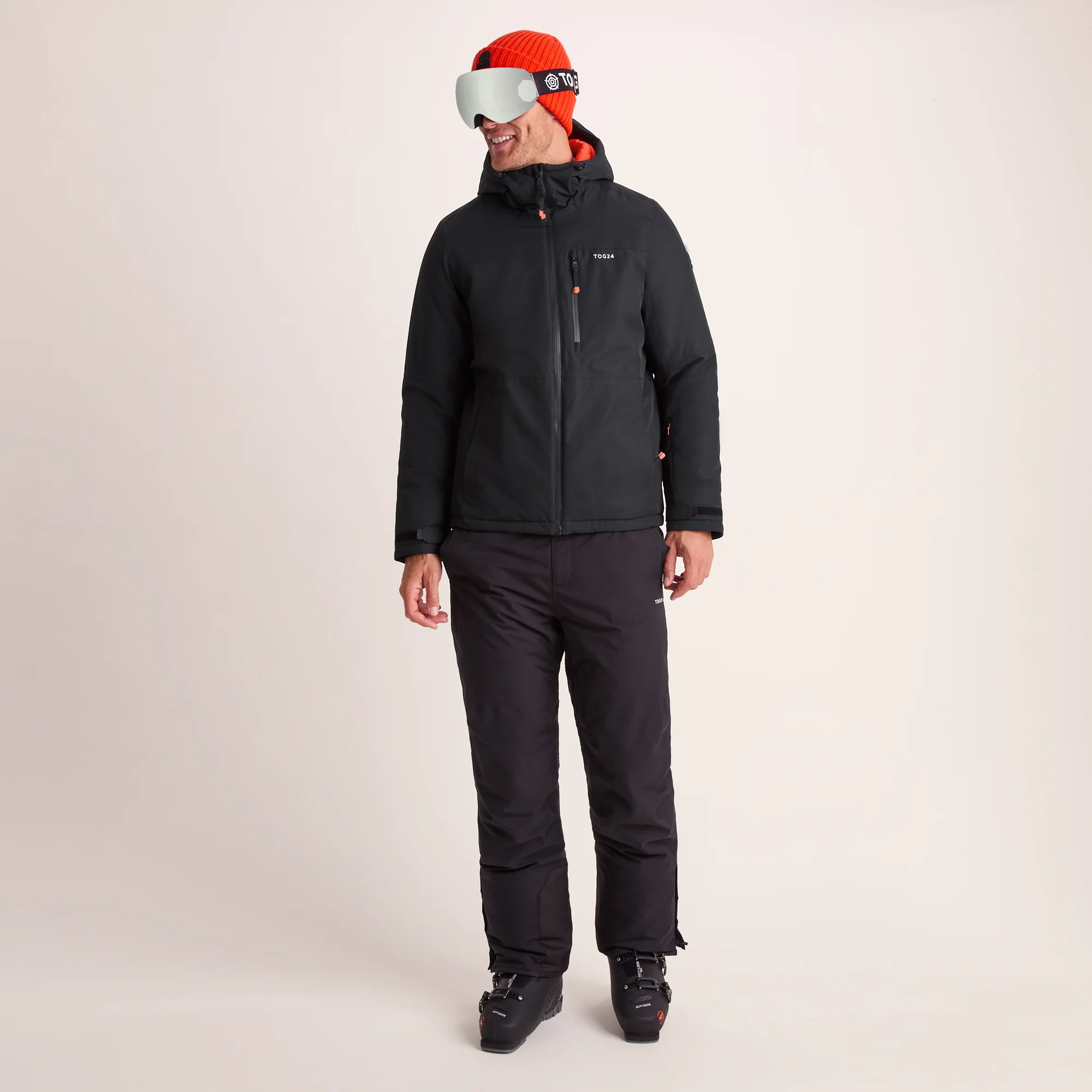 Samoens Mens Waterproof Ski Jacket - Black - Image 2