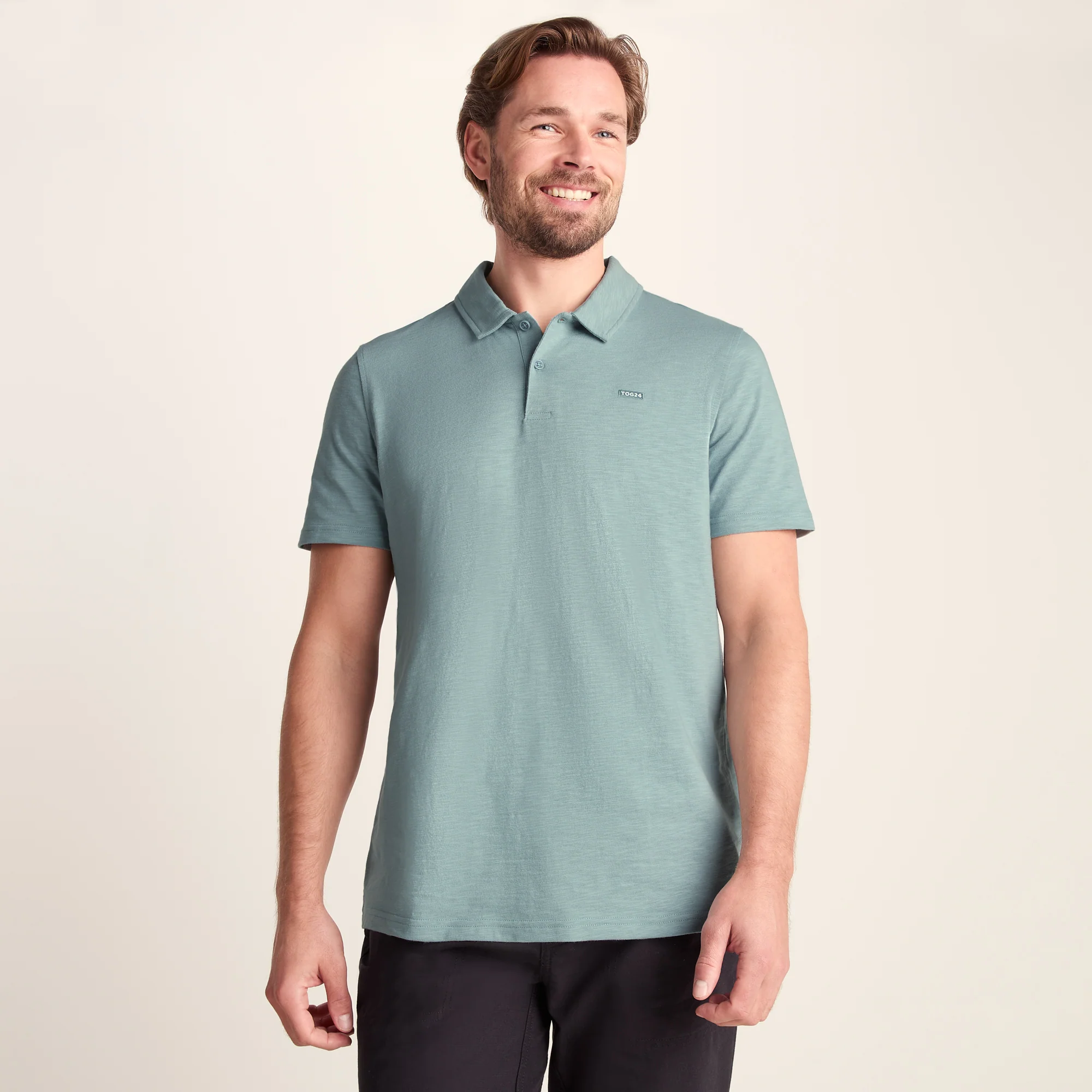 Sawyer Mens 100% Cotton Jersey Polo Shirt - Summer Sky