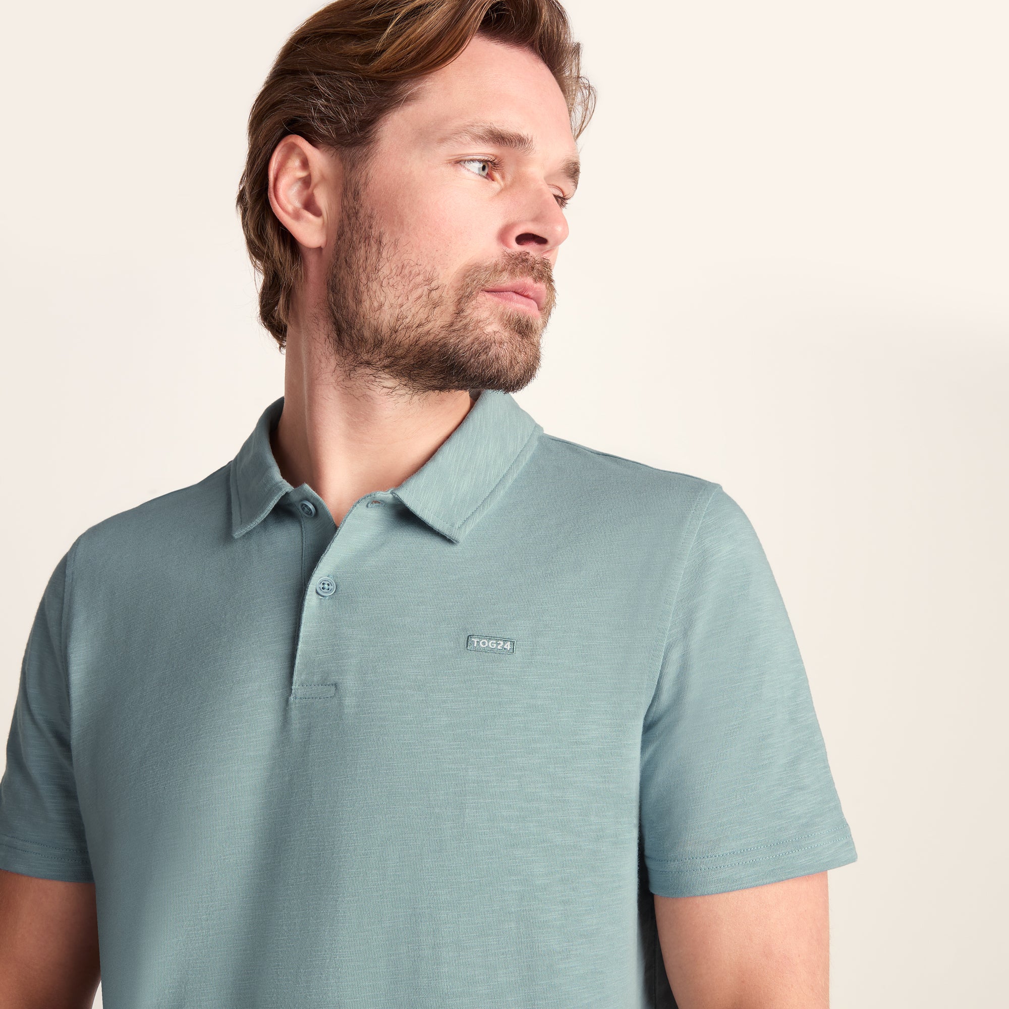 Sawyer Mens 100% Cotton Jersey Polo Shirt - Summer Sky - Image 5