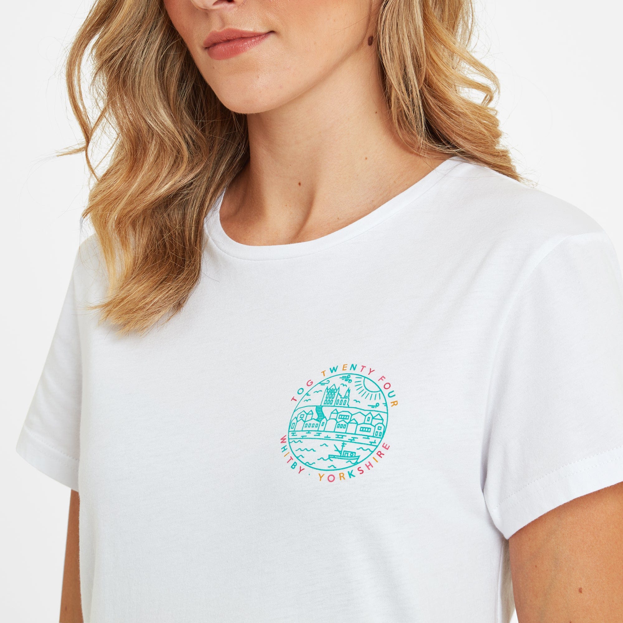 Seaside Womens 100% Cotton T-Shirt - Optic White - Image 4