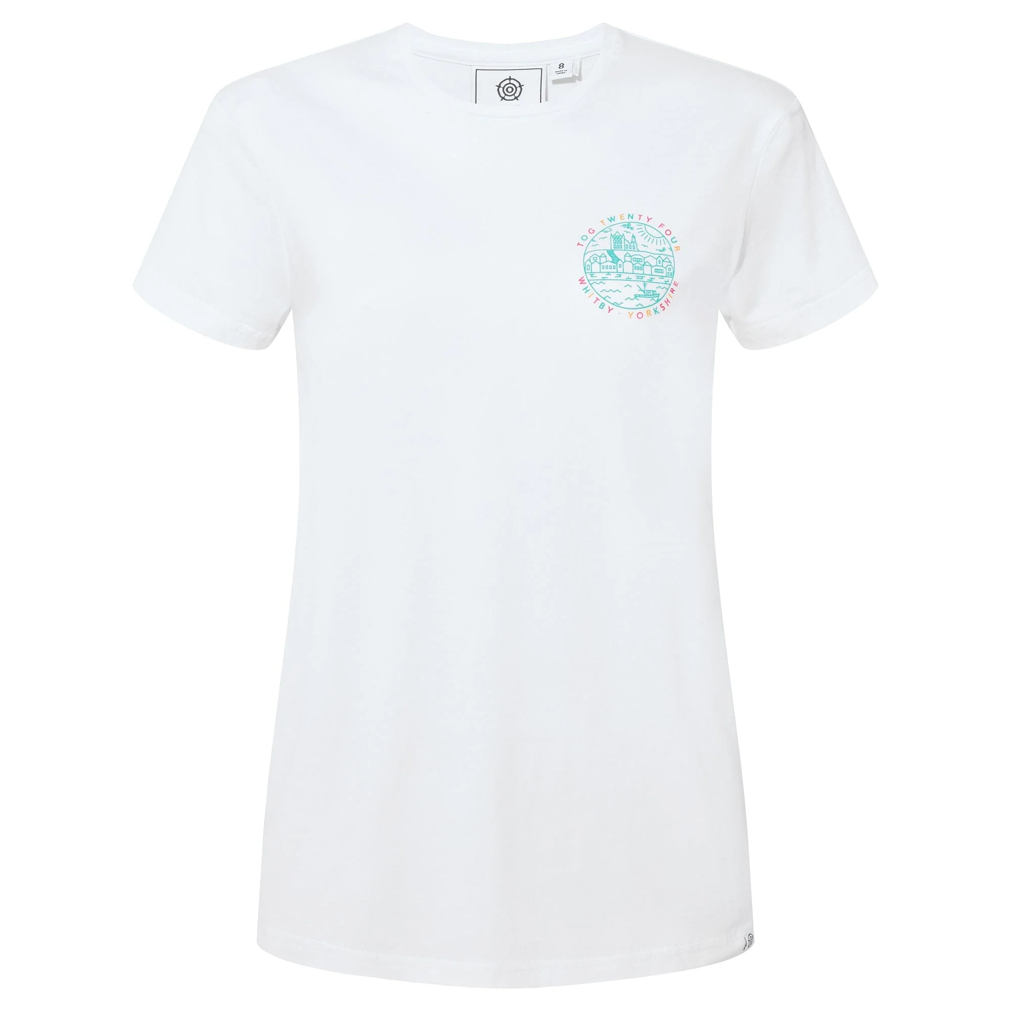 Seaside Womens 100% Cotton T-Shirt - Optic White - Image 7