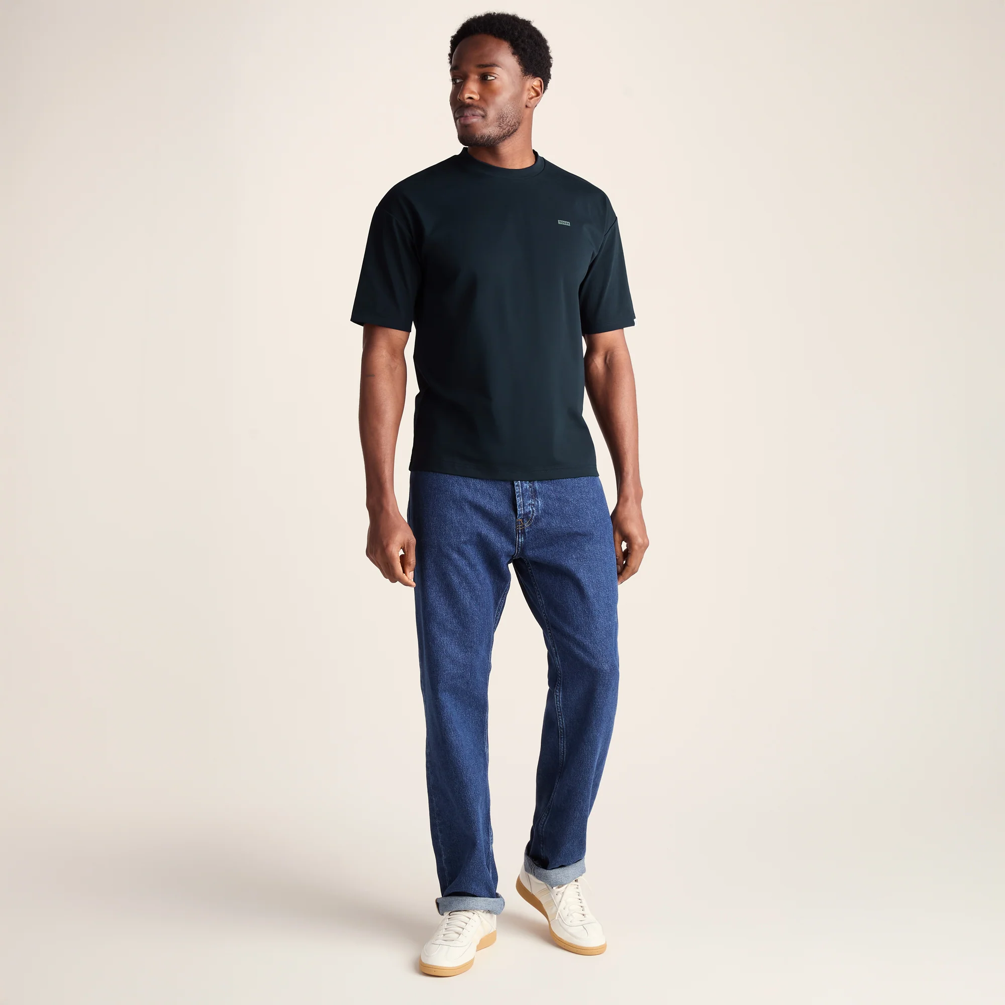 Shed Mens Premium Supersoft Relaxed Fit T-Shirt - Dark Indigo - Image 3