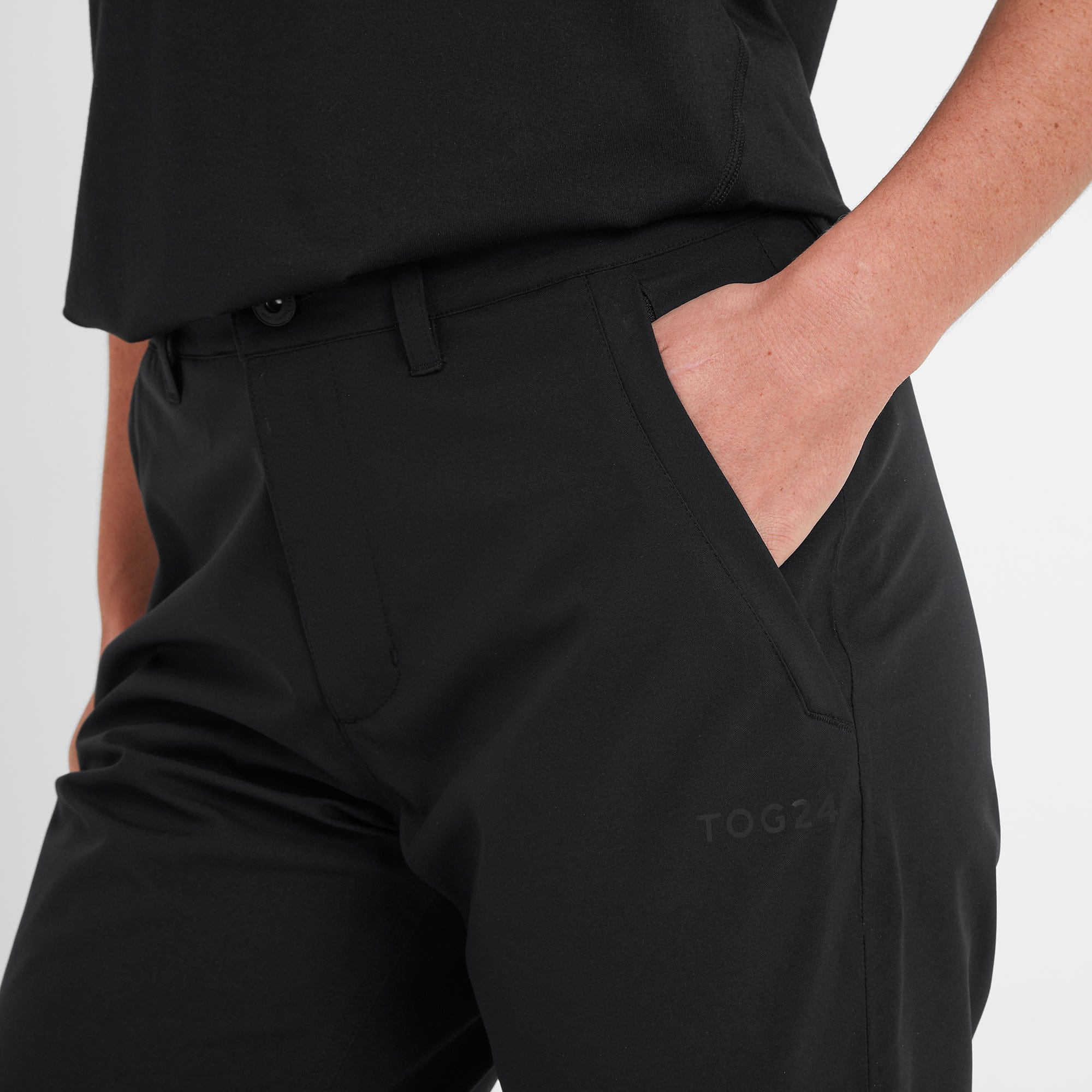 Silsden Womens Waterproof Trousers Short - Black - Image 5