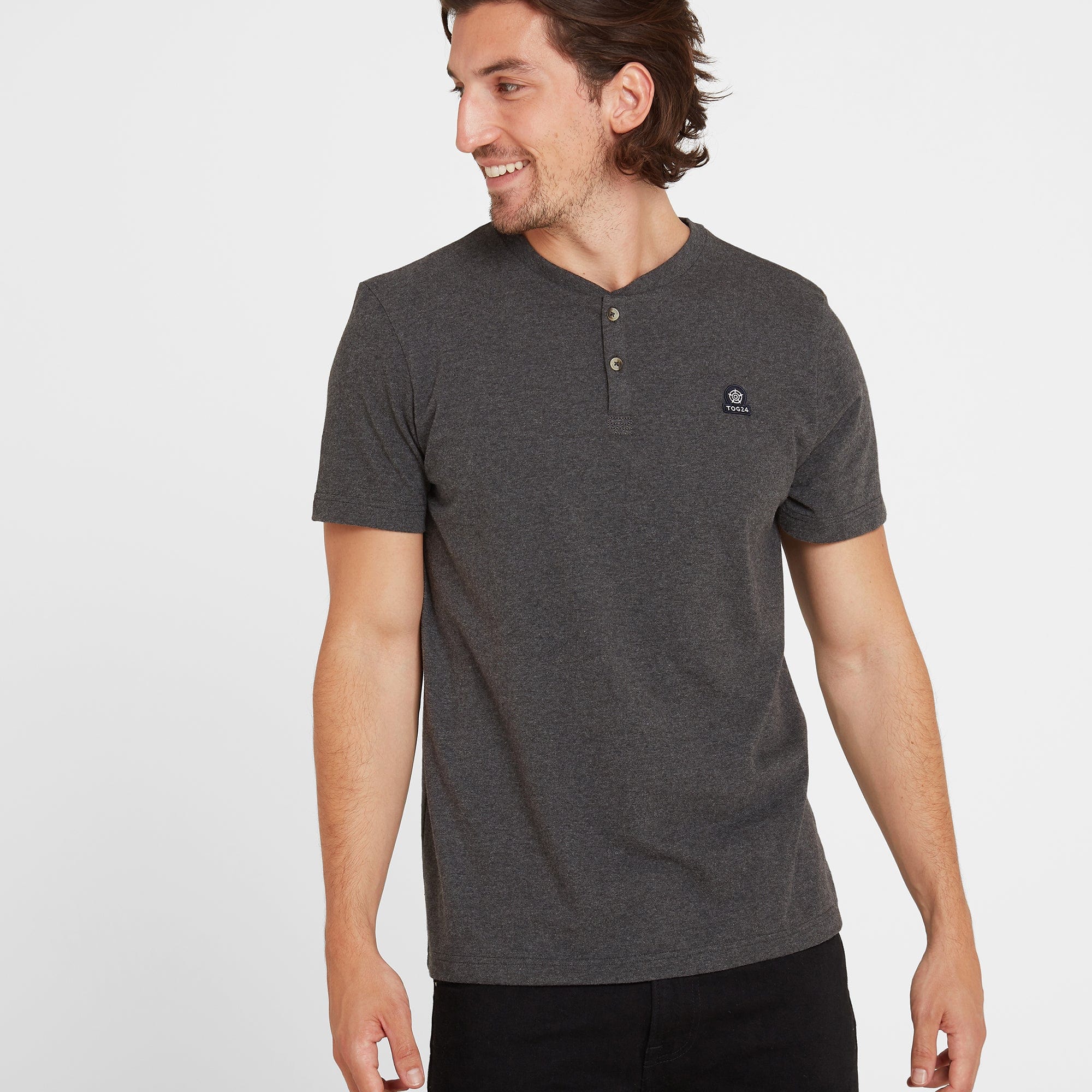 Skell Mens T-Shirt - Dark Grey Marl