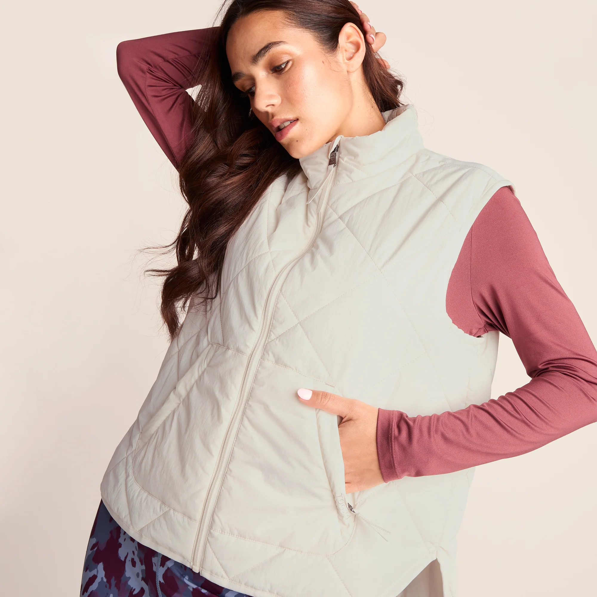 Slaley Womens Insulated Relaxed Fit Gilet - Vanilla - Image 5
