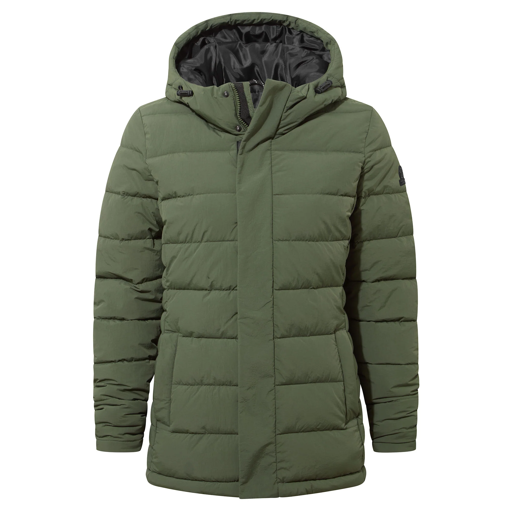 Sleight Womens Short Insulated Parka - Dark Green - Image 8