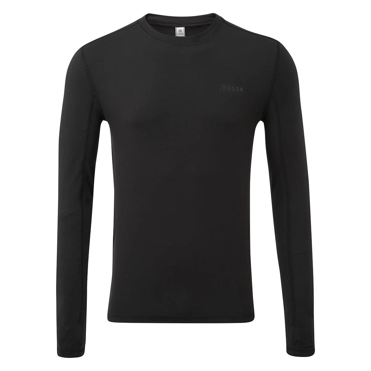 Snowdon Mens Thermal Crew Neck Base Layer - Black - Image 3