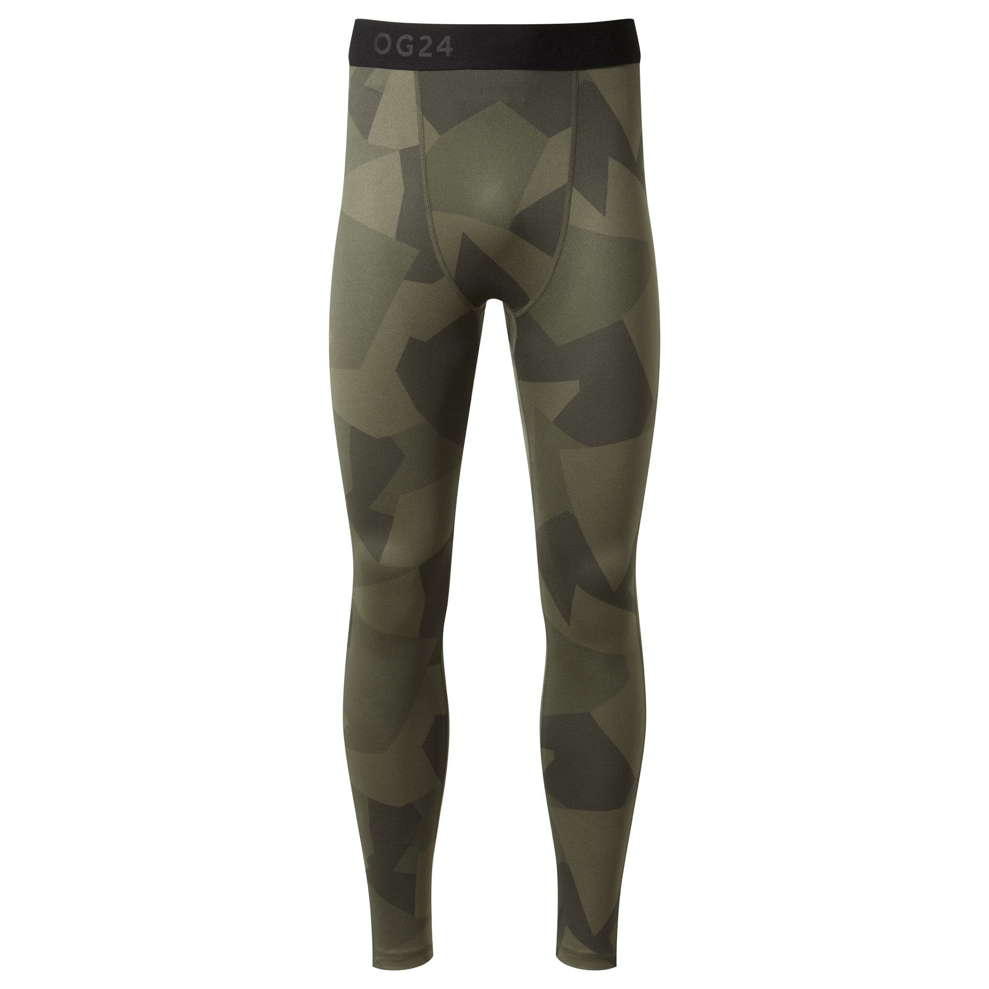 Snowdon Mens Thermal Base Layer Leggings - Khaki Camo Print - Image 6