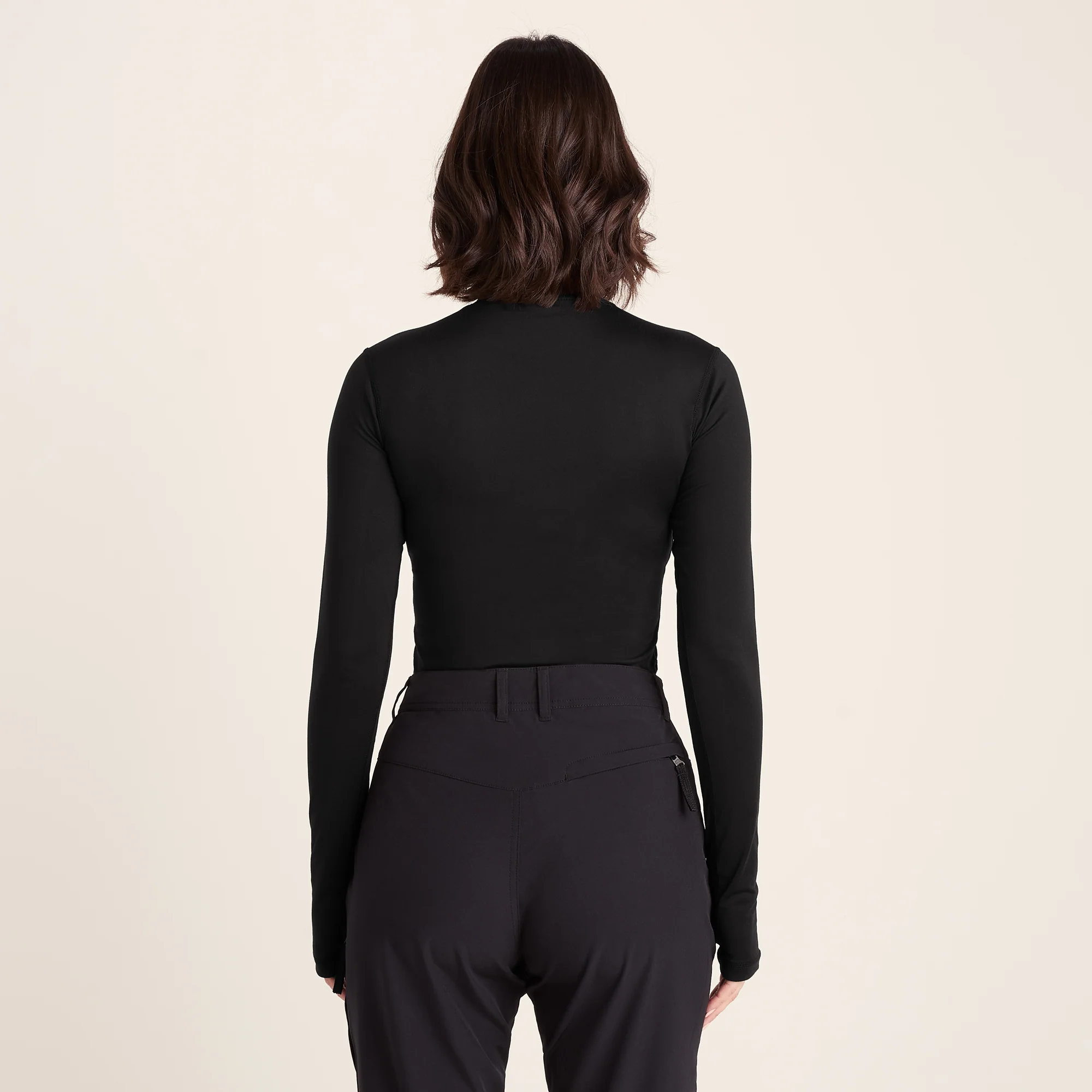 Snowdon Womens Thermal Crew Neck Base Layer - Black - Image 4