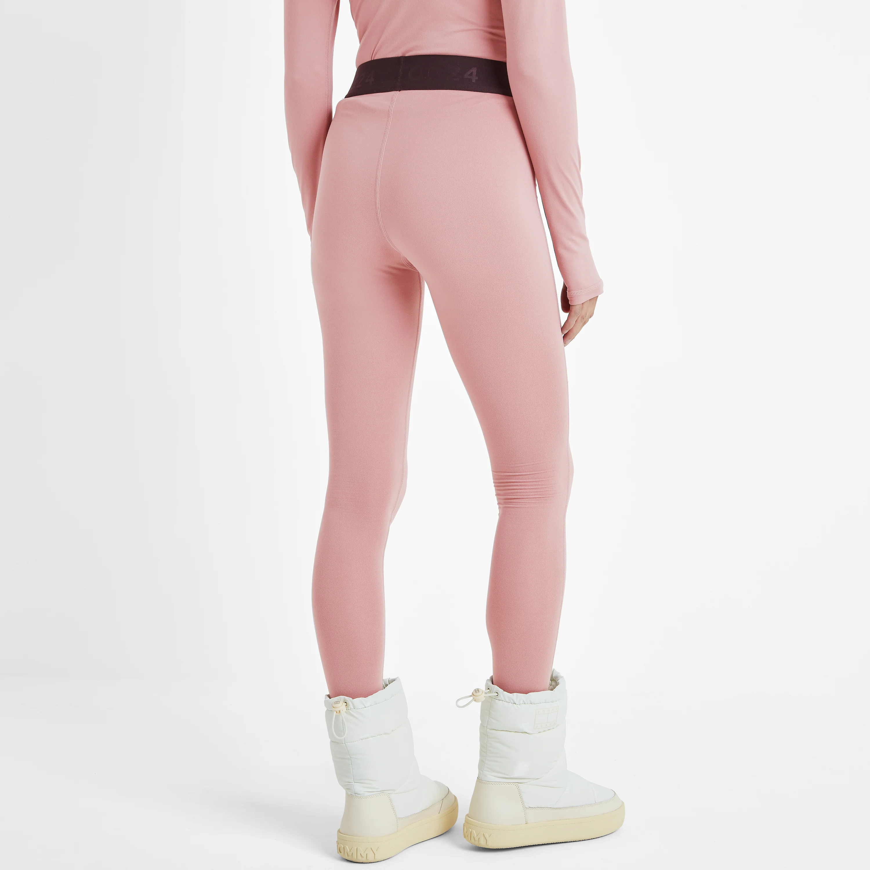 Snowdon Womens Thermal Base Layer Legging - Faded Pink - Image 3