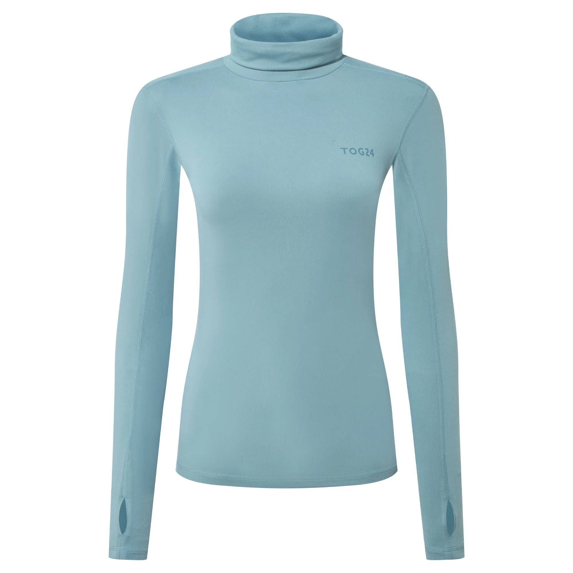 Snowdon Womens Thermal Roll Neck Base Layer - Mist Grey - Image 7