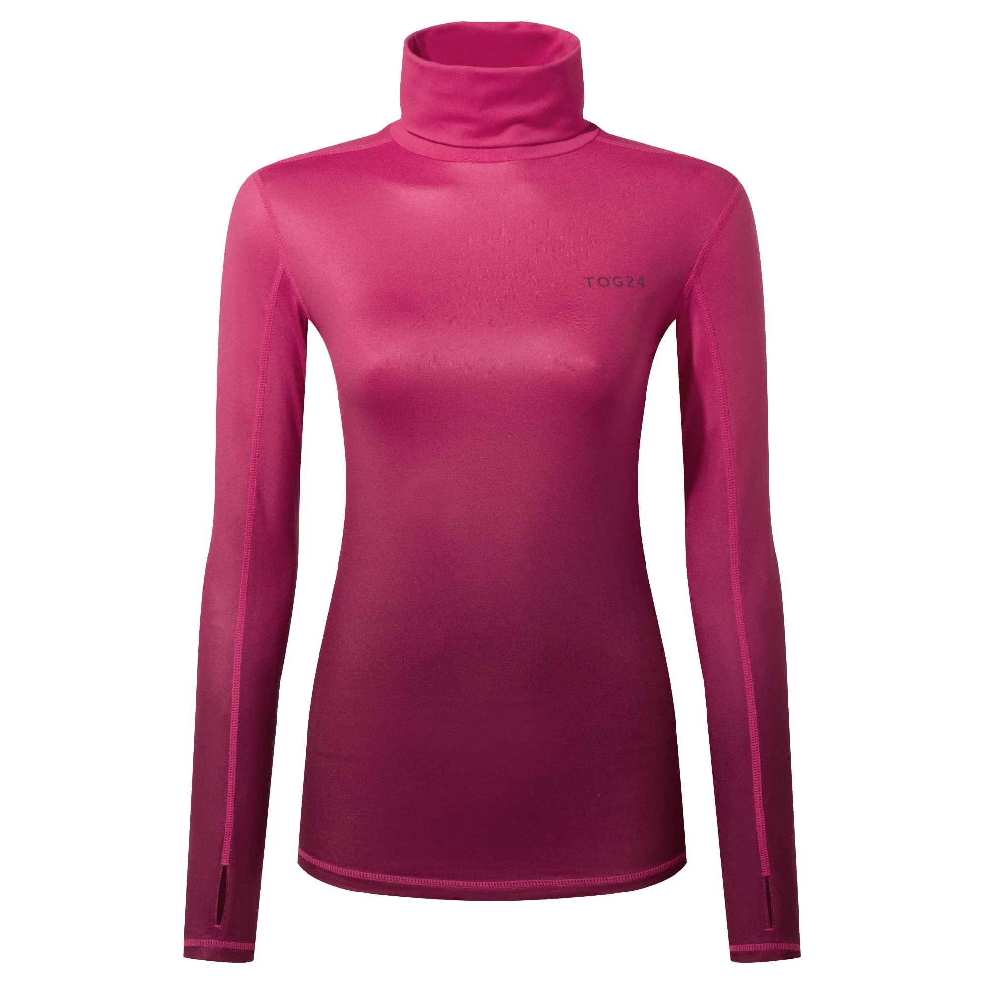 Snowdon Womens Thermal Roll Neck Base Layer - Raspberry Gradient - Image 6