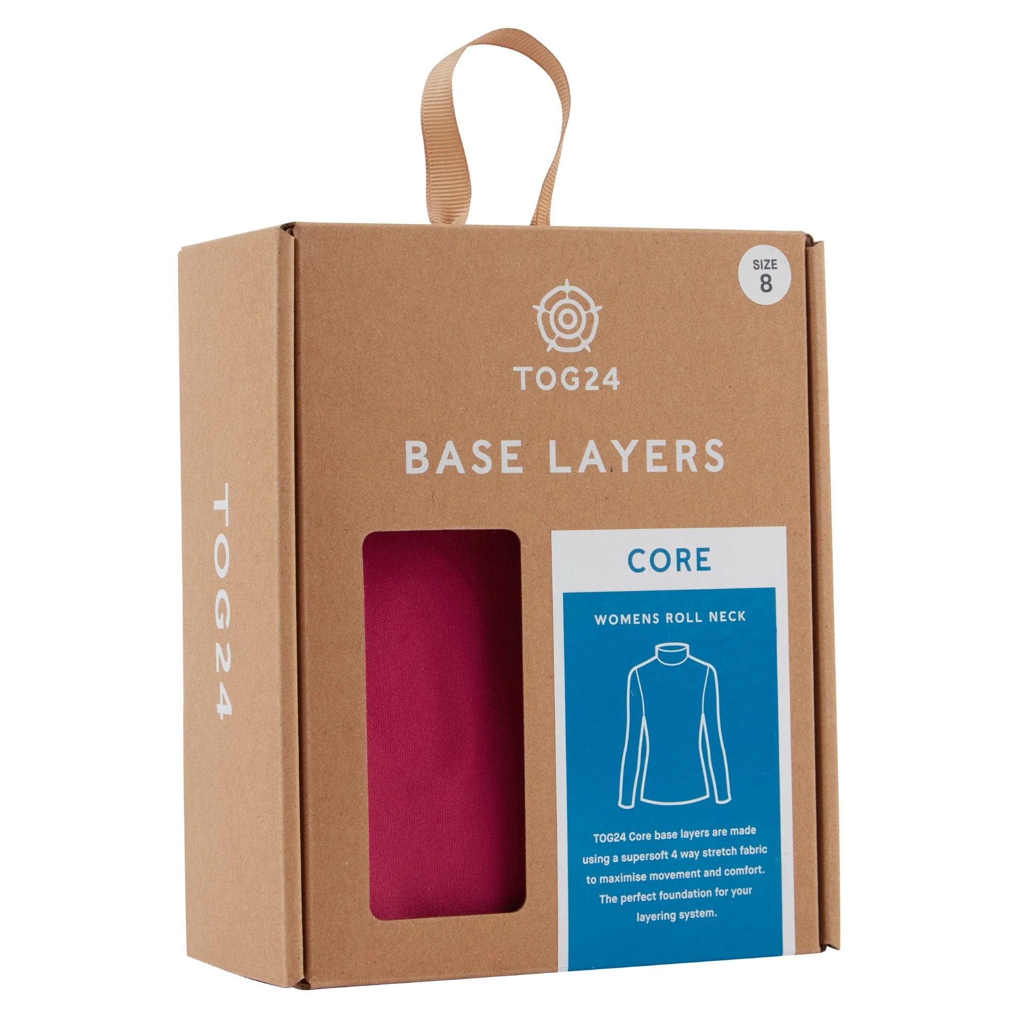 Snowdon Womens Thermal Roll Neck Base Layer - Raspberry Gradient - Image 7