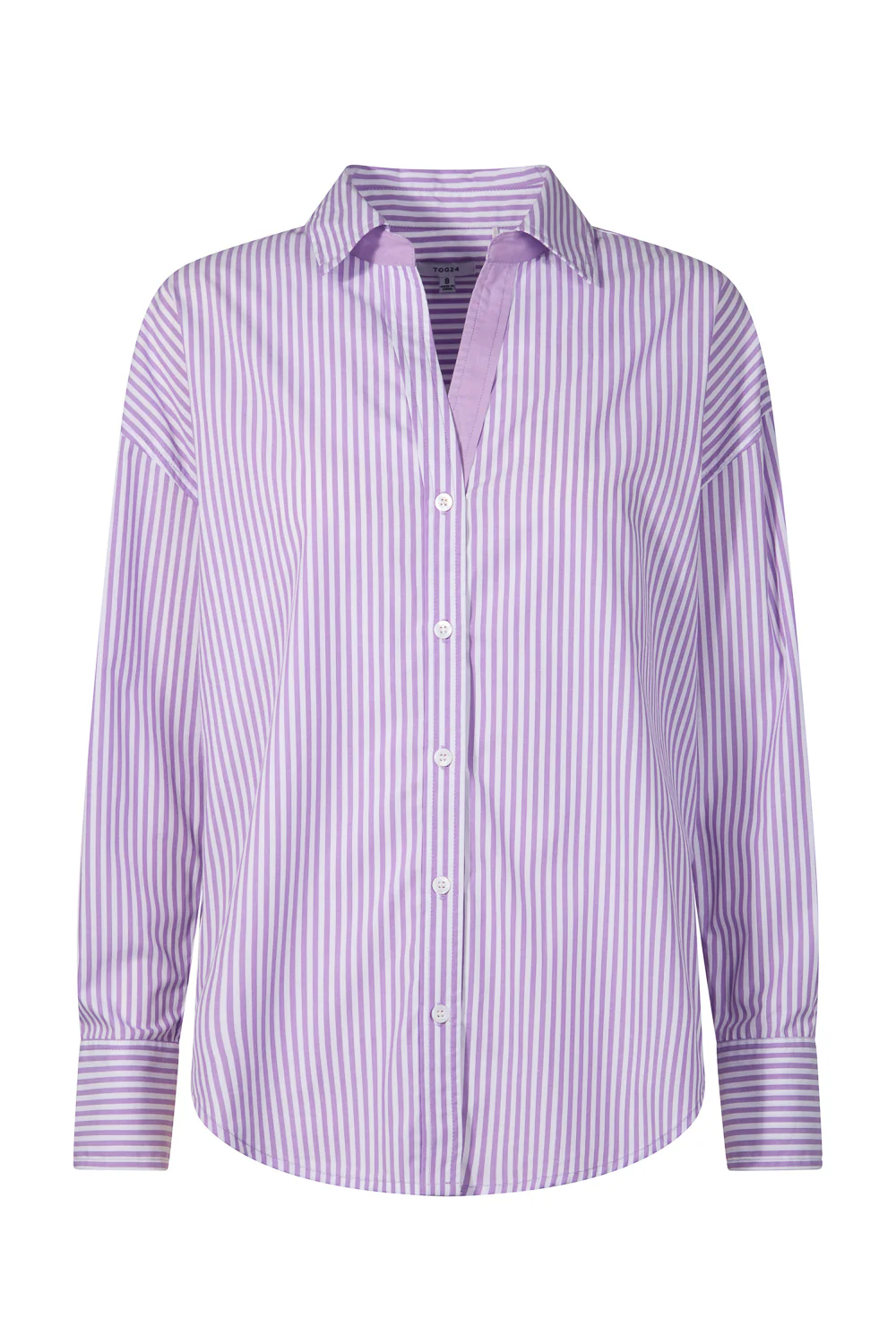 Sofia Womens Long Sleeve Oversized Shirt - Lilac Blossom - Image 6