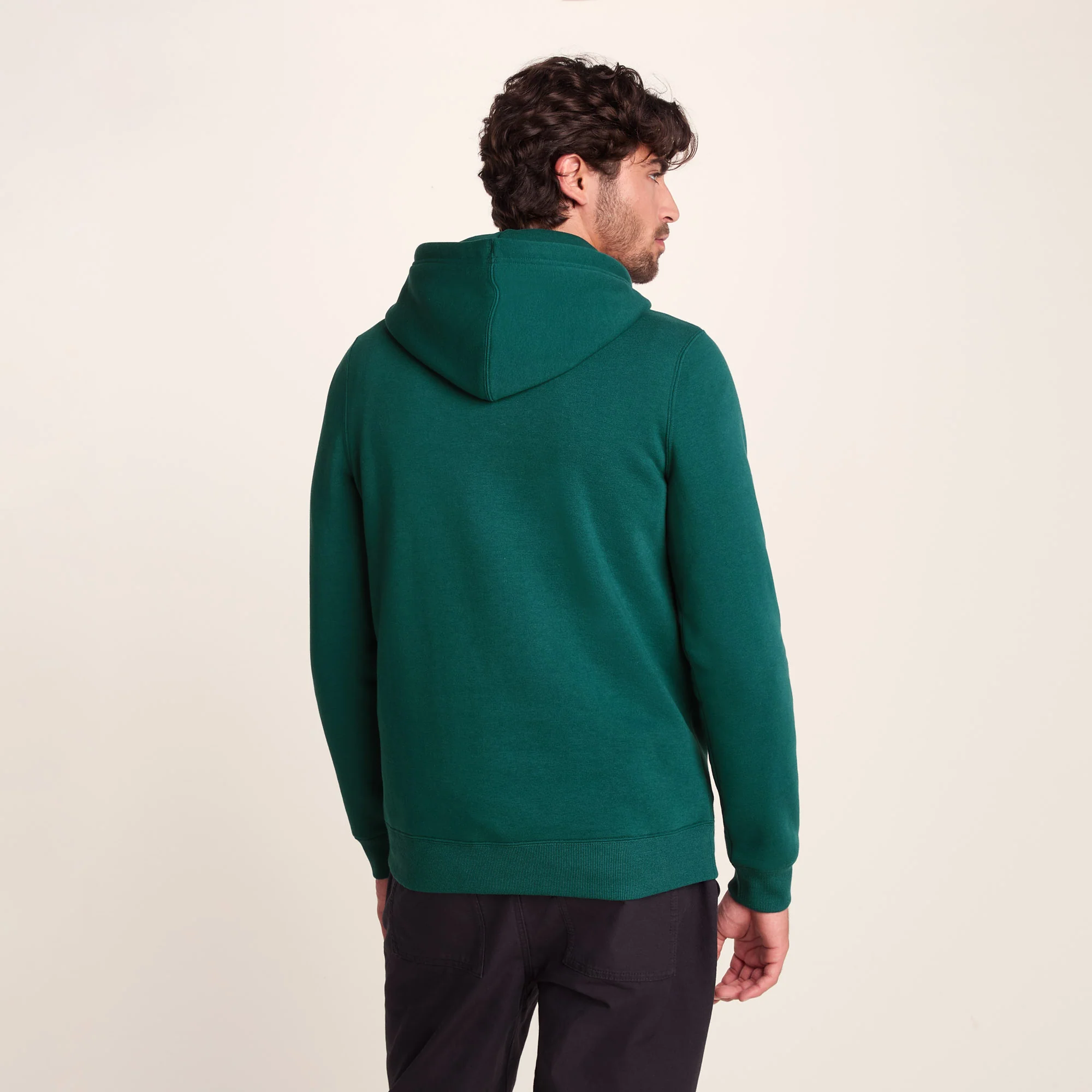 Stockton Mens Supersoft Hoody - Dark Turquoise - Image 3