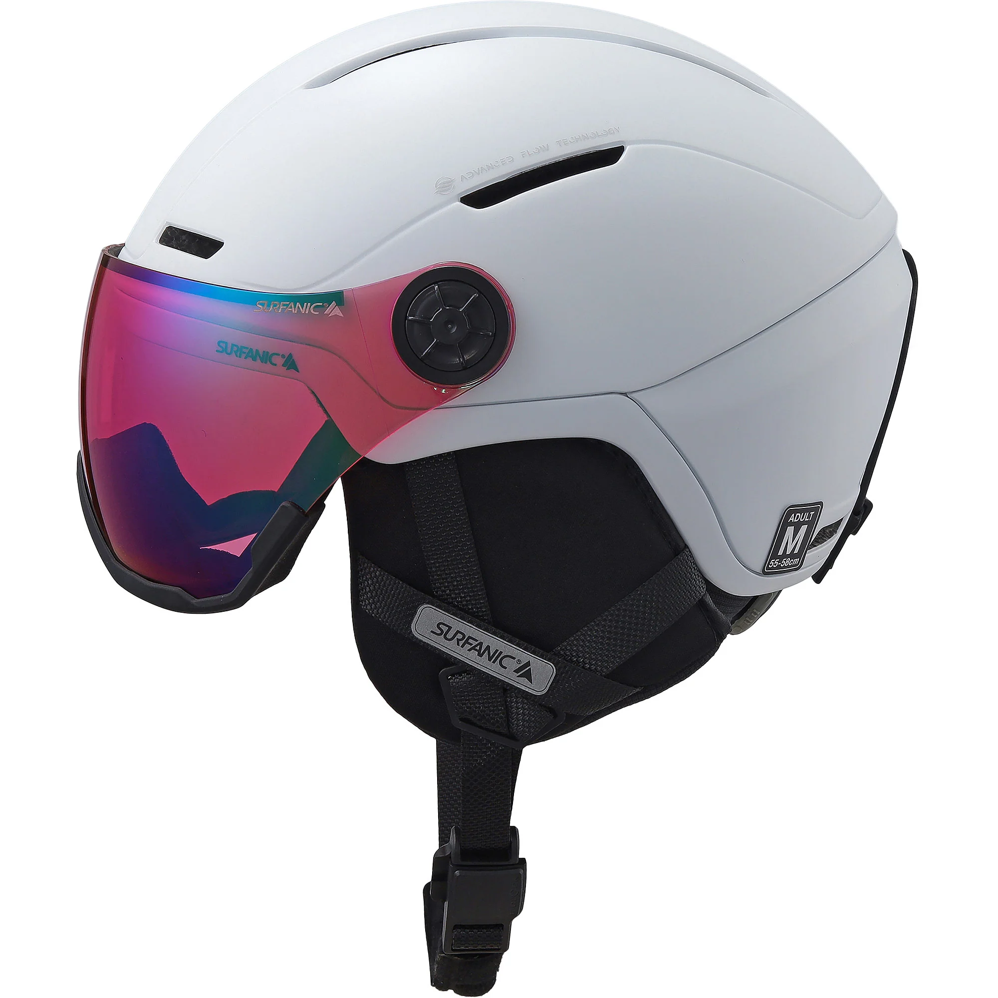 Surfanic Halo Visor Helmet - Optic White - Image 2