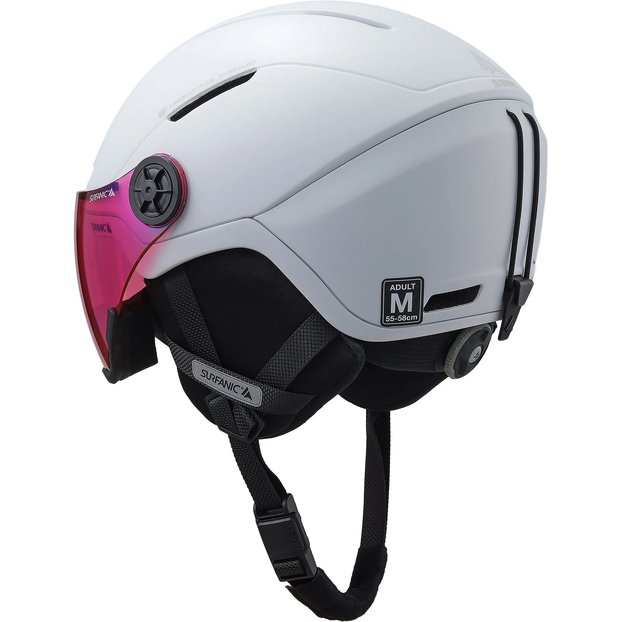 Surfanic Halo Visor Helmet - Optic White - Image 3
