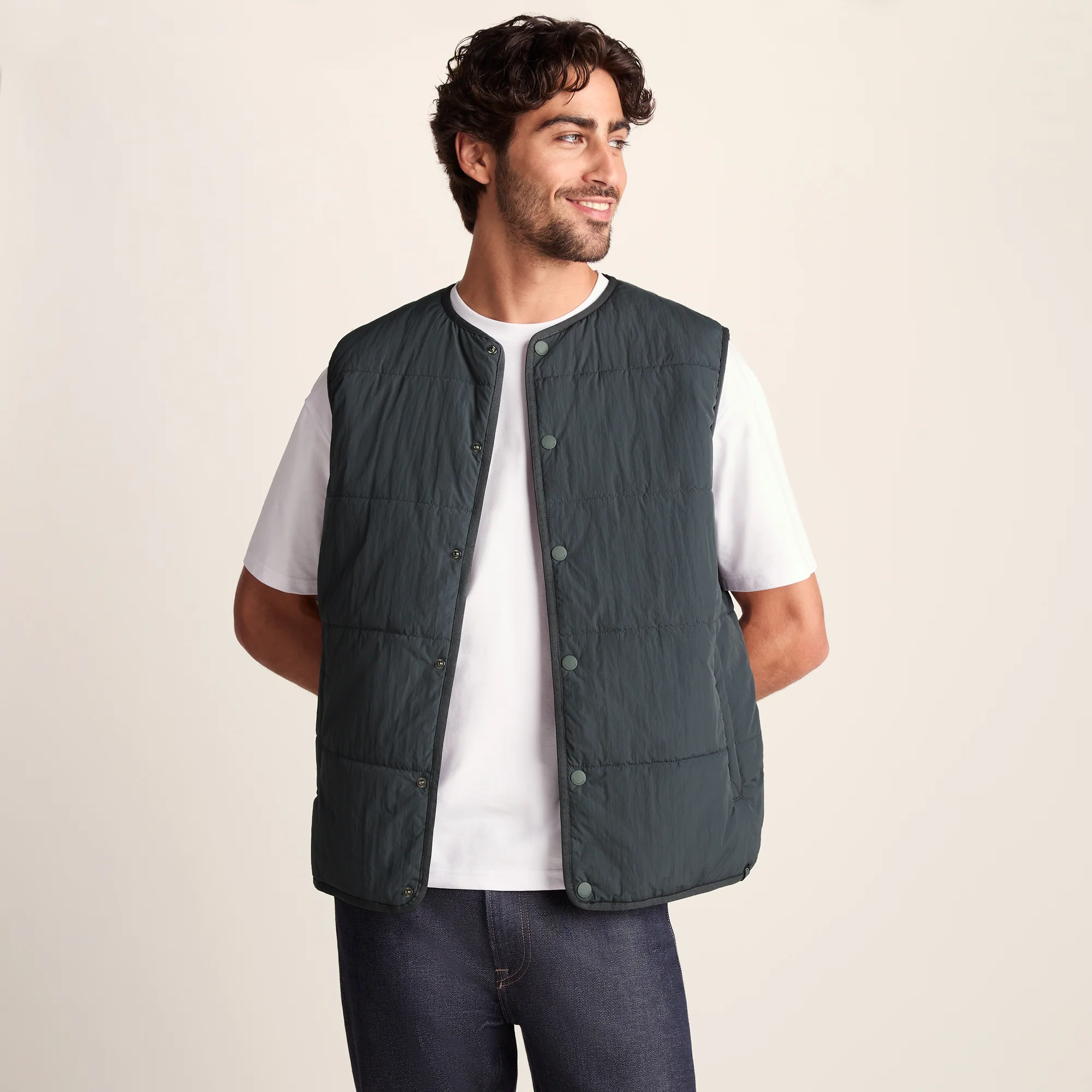 Sutterby Mens Shower Resistant Insulated Gilet - Deep Slate