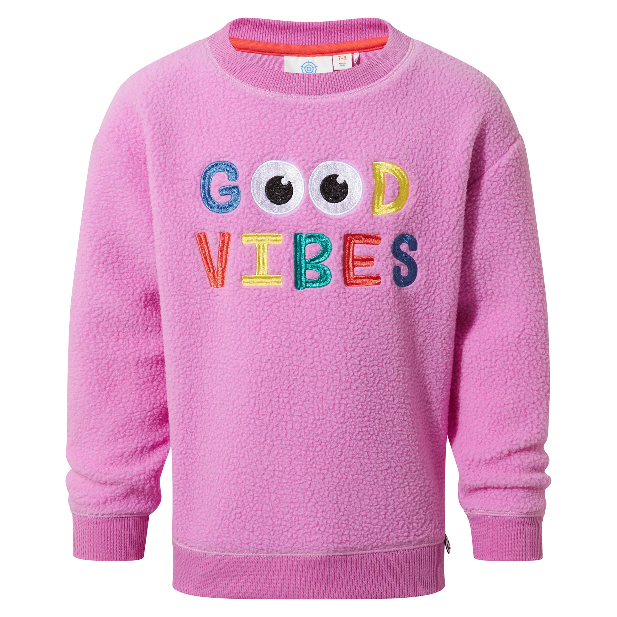 Swaledale Kids Shaun the Sheep Sherpa Sweat - Piglet Pink - Image 6