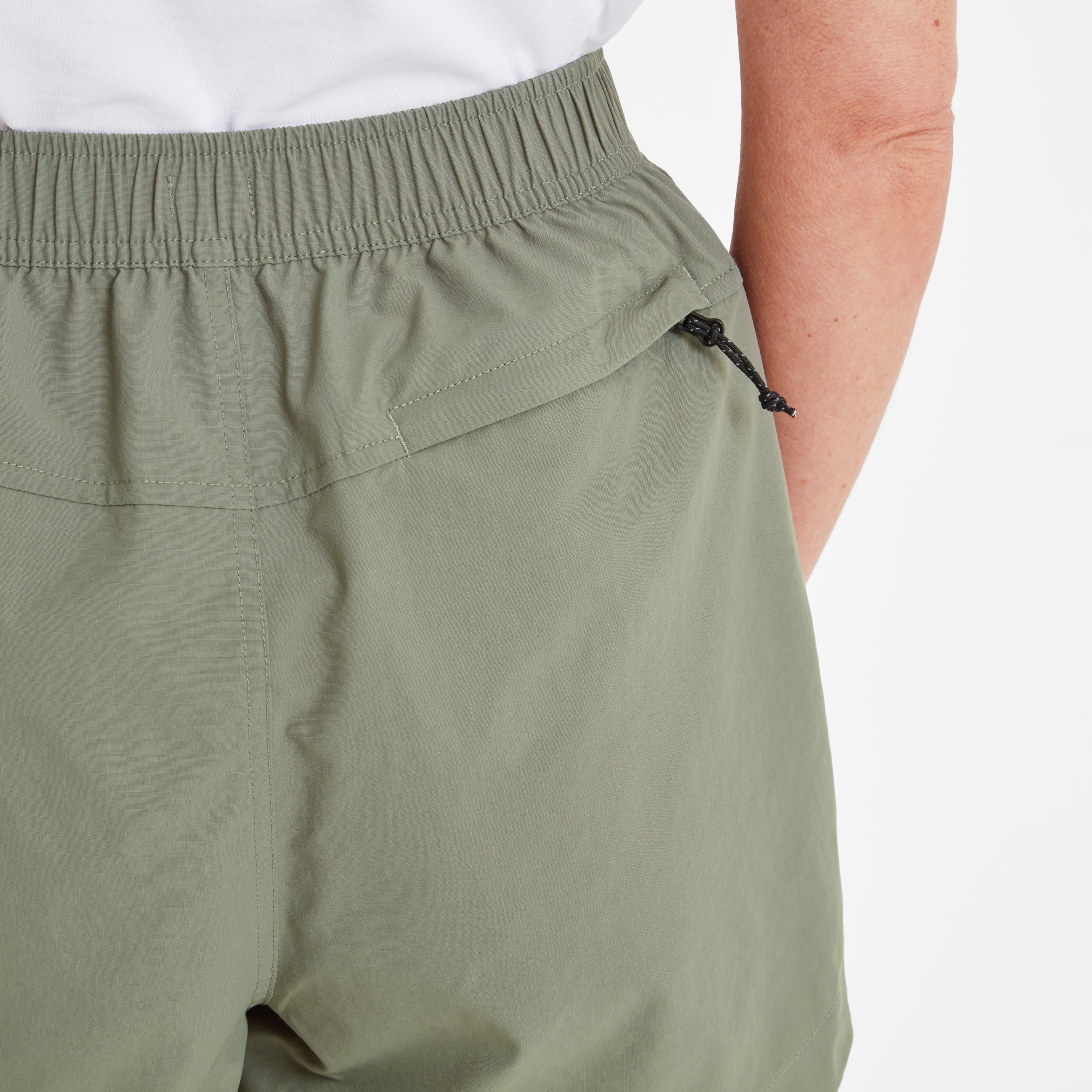 Tempo Womens Ripstop Performance Shorts - Faded Khaki - Image 5
