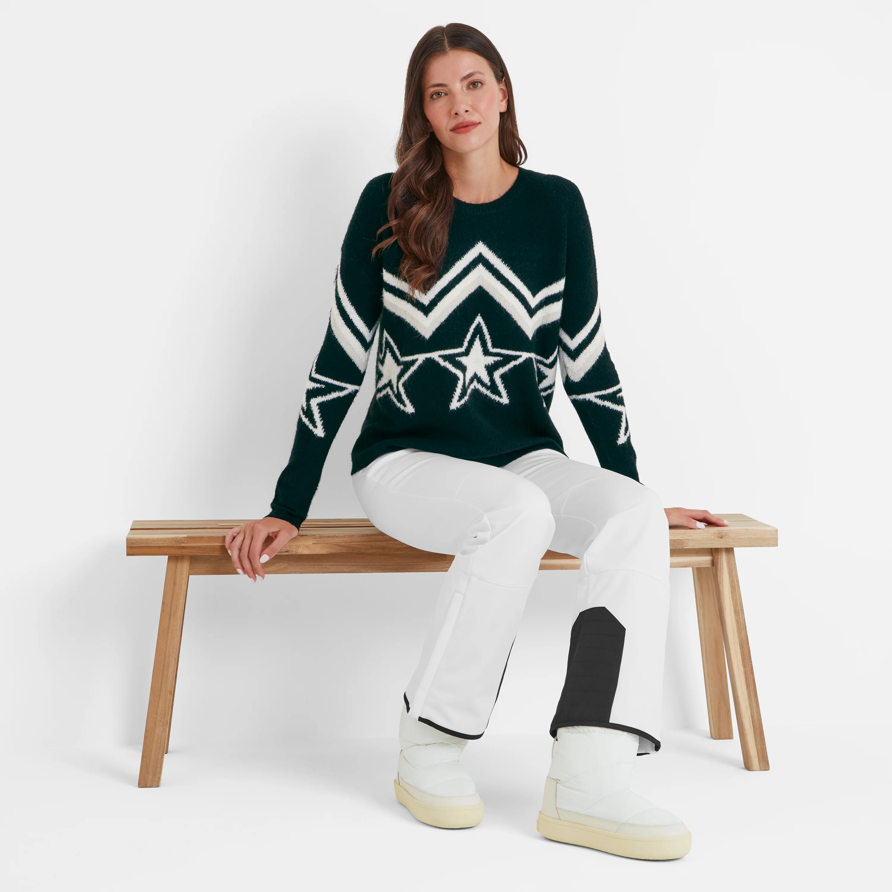 Theresa Womens Knitted Jumper - Black - Image 3