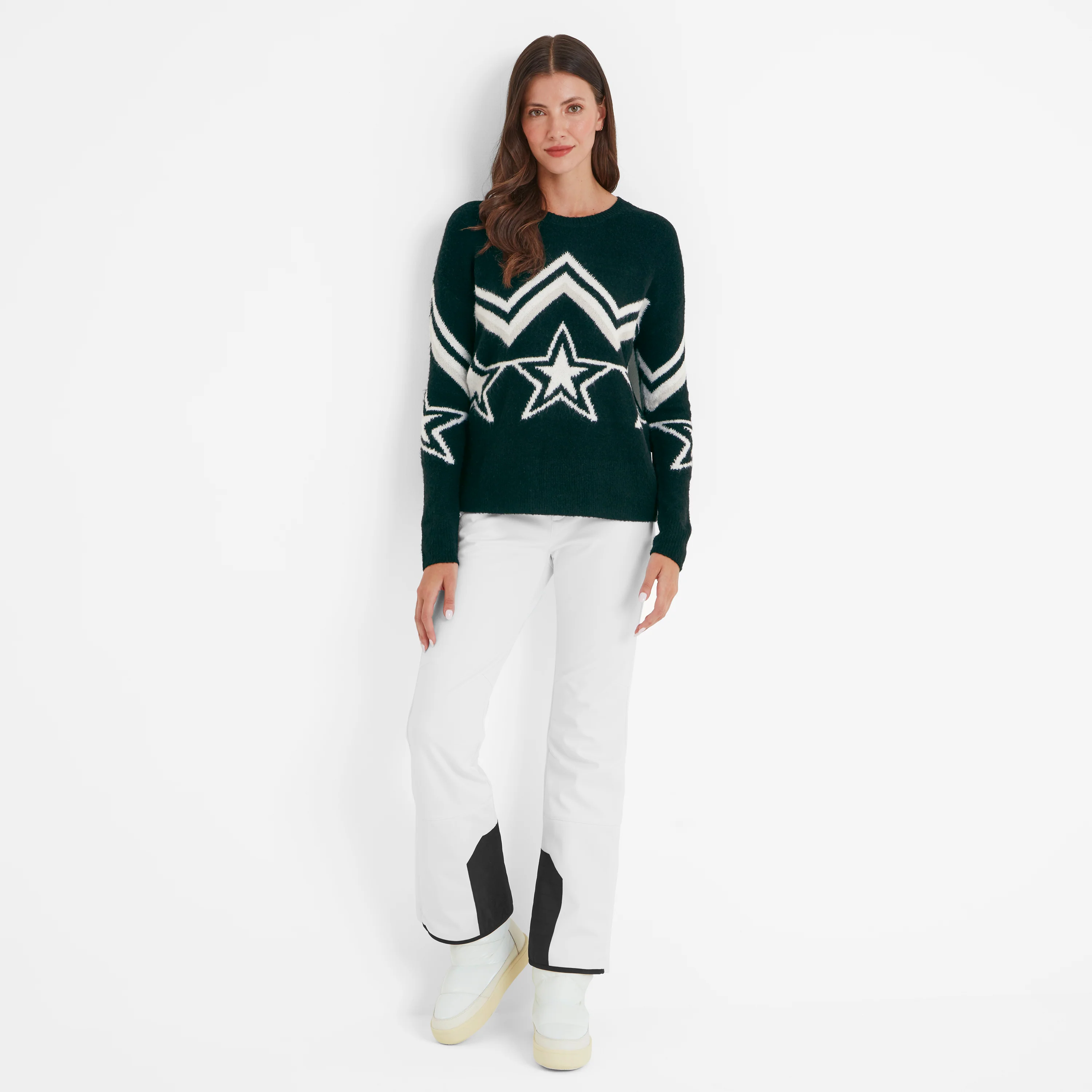 Theresa Womens Knitted Jumper - Black - Image 4