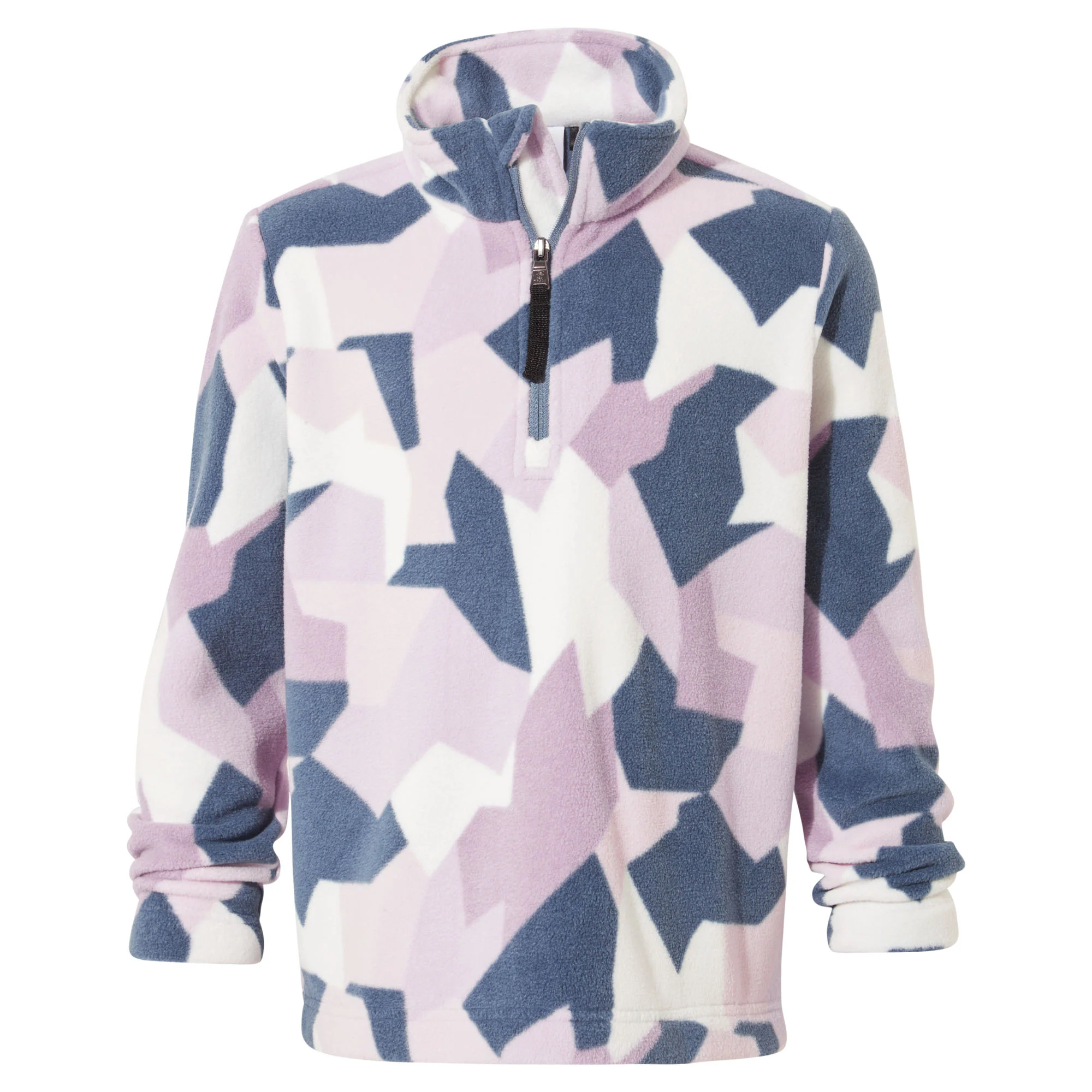 Toffolo Kids Zipneck Fleece - Abstract Mountain Print - Image 8