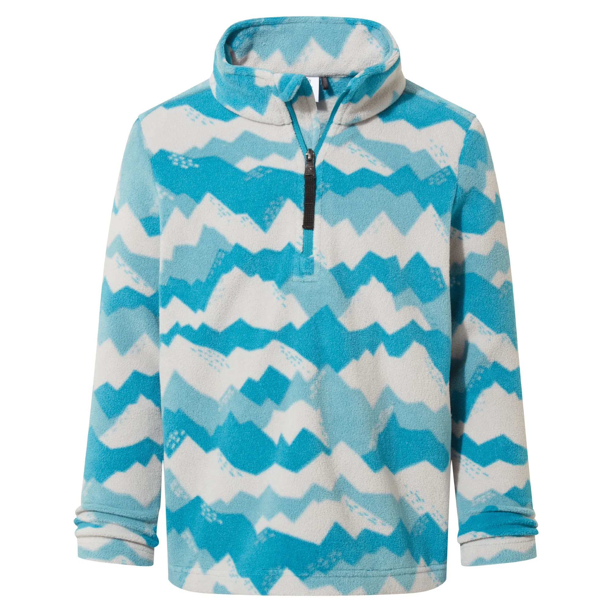 Toffolo Kids Zipneck Fleece - Mosaic Mountain Print - Image 6