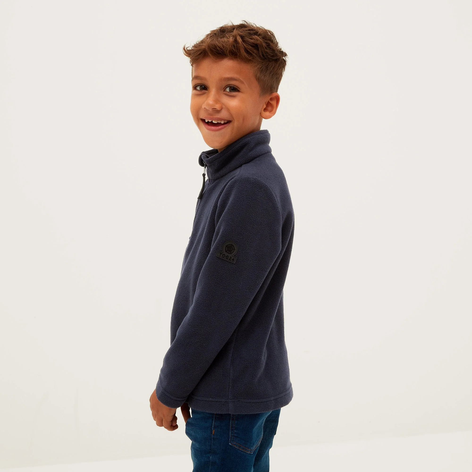 Toffolo Kids Zipneck Fleece - Navy - Image 4