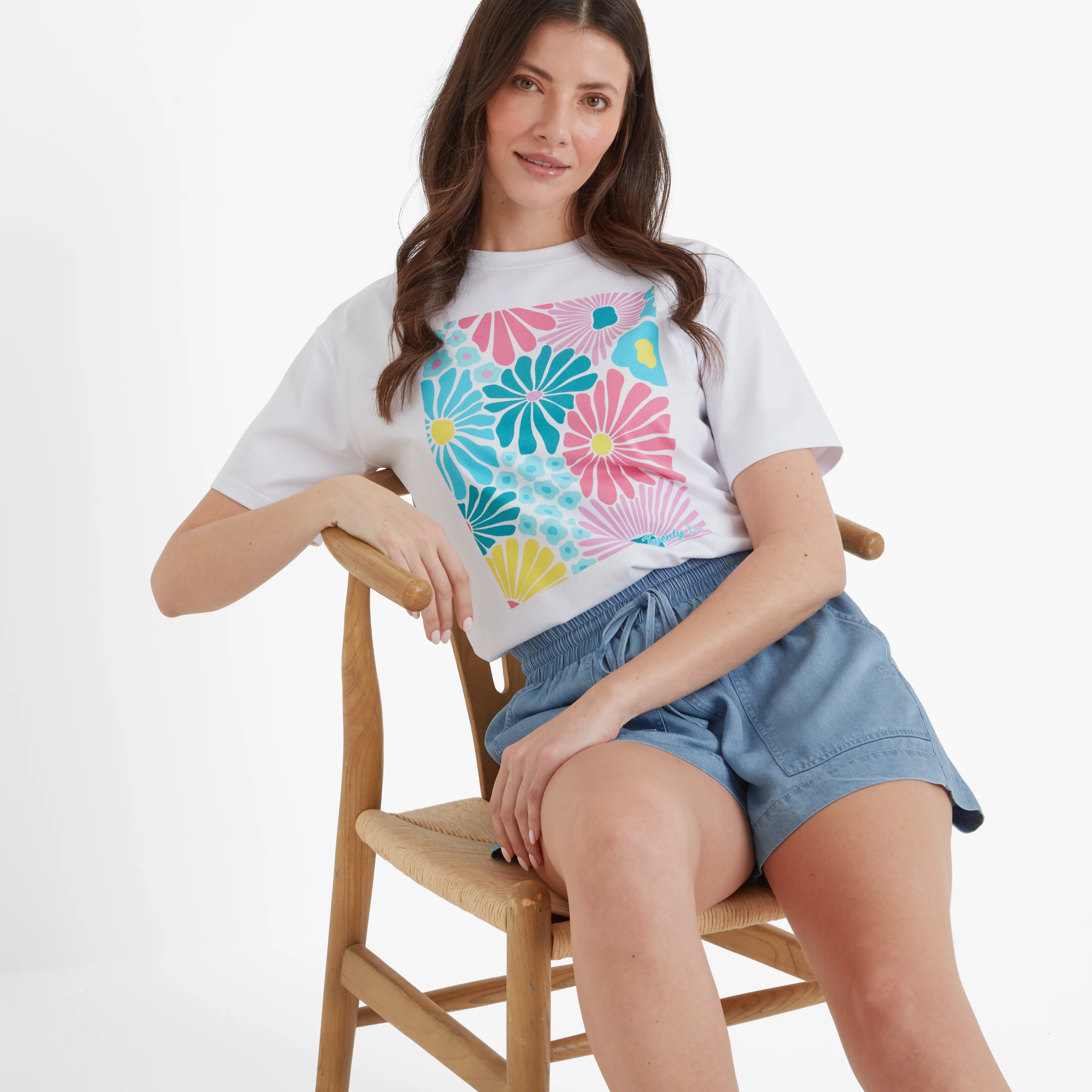 Trissy Womens Premium Supersoft Relaxed Fit T-Shirt - Optic White - Image 5