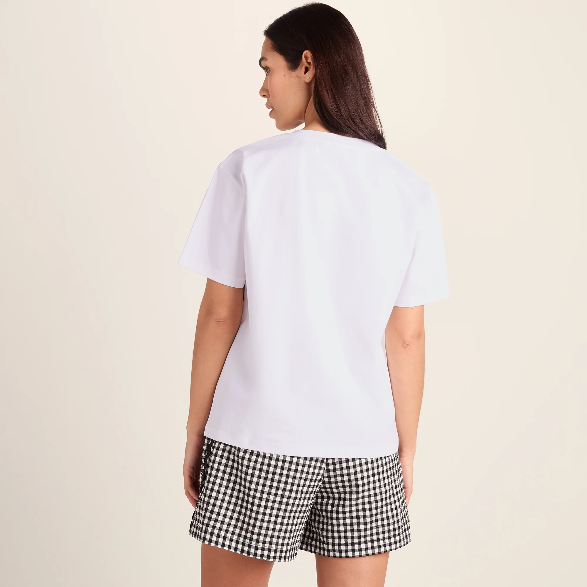 Trissy Womens Premium Supersoft Relaxed Fit T-Shirt - Optic White/Green - Image 3
