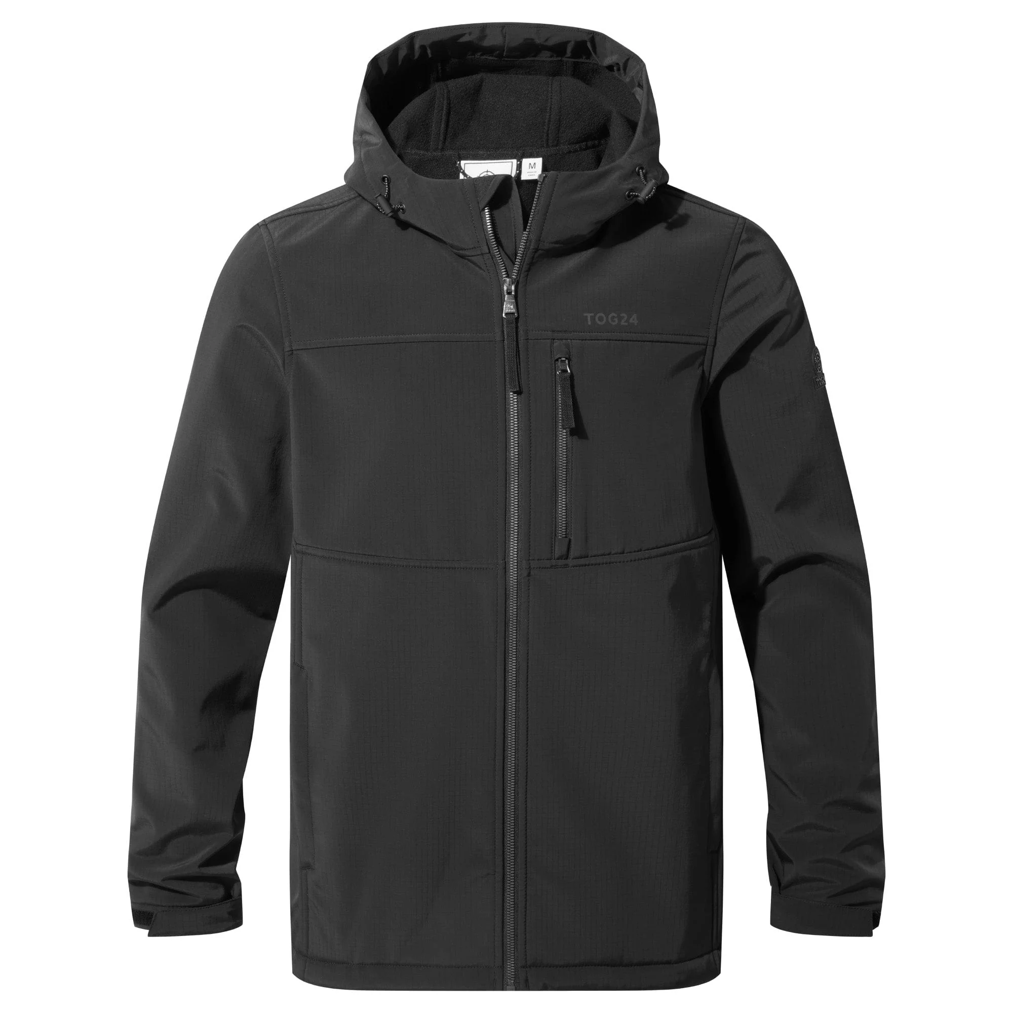 Truro Mens Hooded Softshell Jacket - Black - Image 10