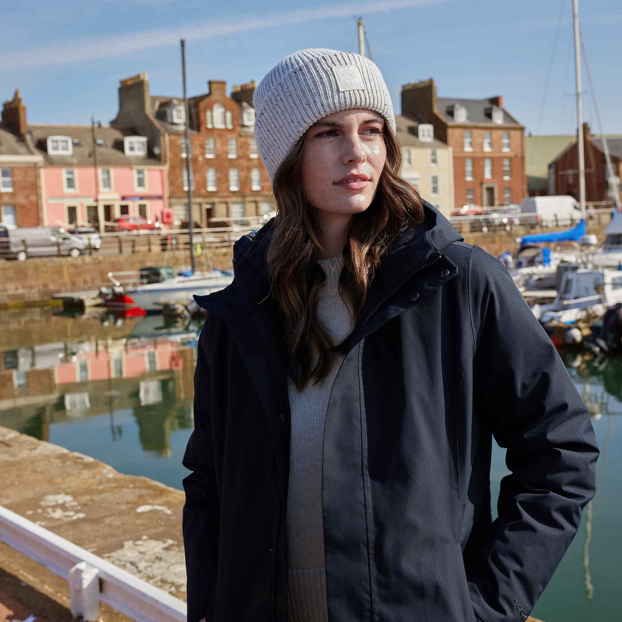 Uma Womens Waterproof Down Insulated Parka - Black - Image 4