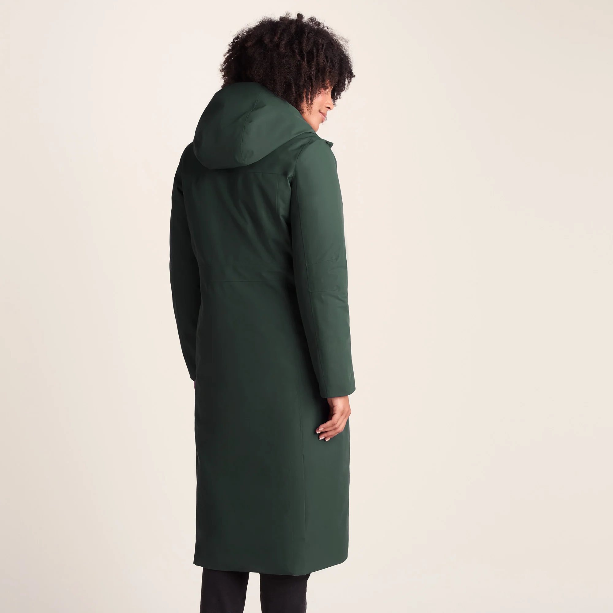 Uma Womens Waterproof Down Insulated Parka - Racing Green - Image 4