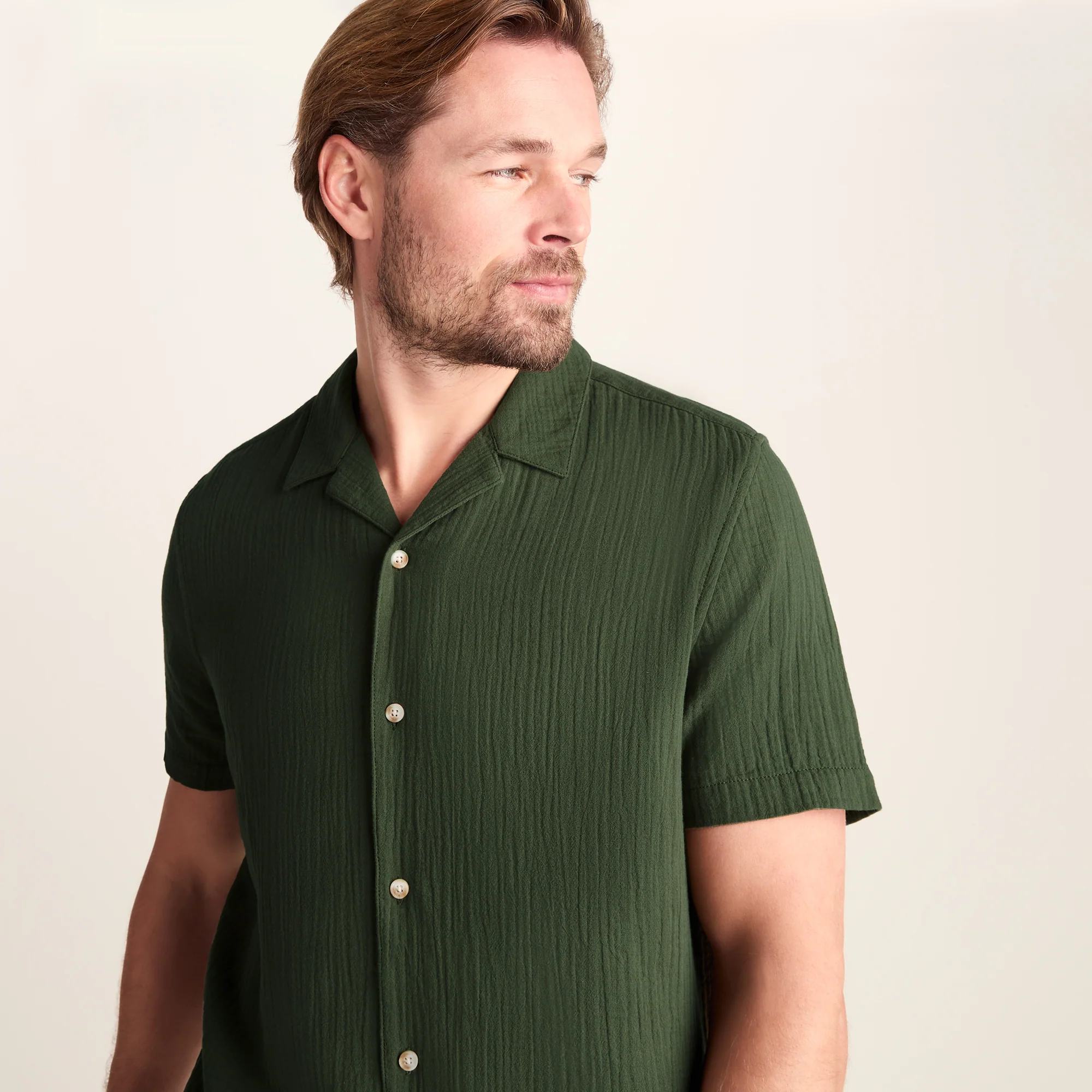 Valtos Mens Short Sleeve Supersoft Shirt - Forage Green - Image 5