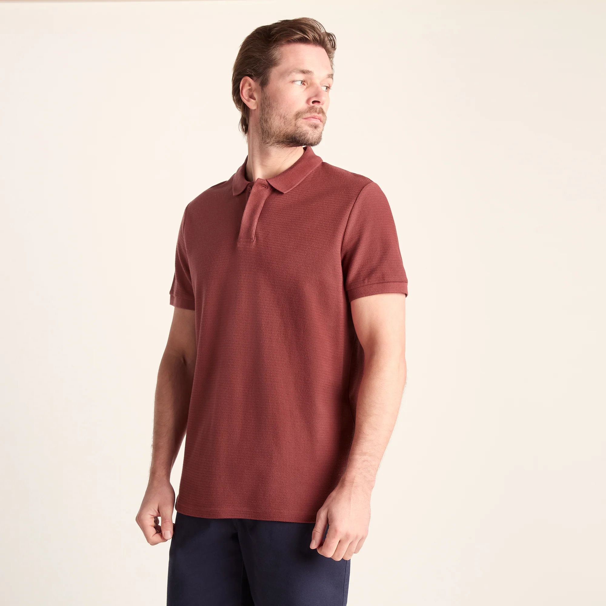 Varris Mens 100% Cotton Supersoft Polo Shirt - Garnet Red